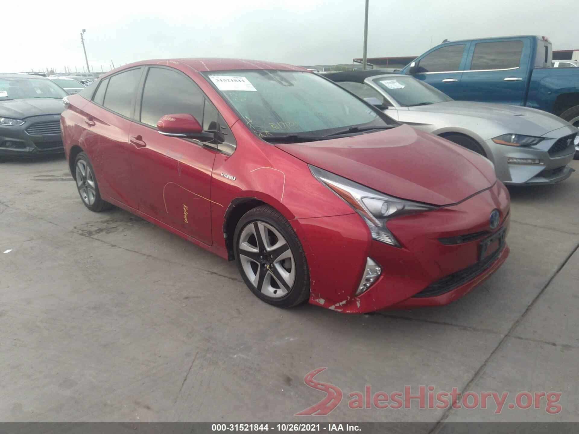 JTDKARFU9J3063750 2018 TOYOTA PRIUS