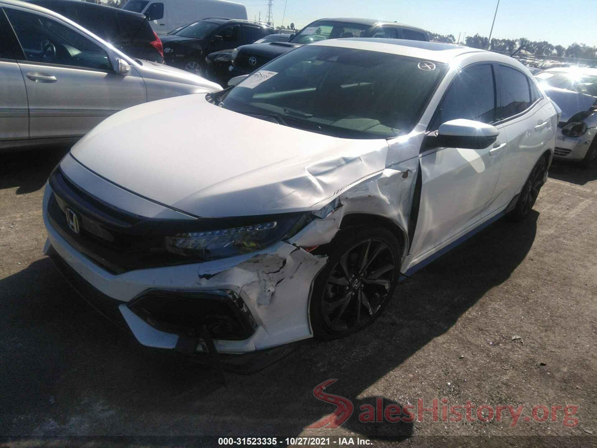 SHHFK7H96HU230833 2017 HONDA CIVIC HATCHBACK