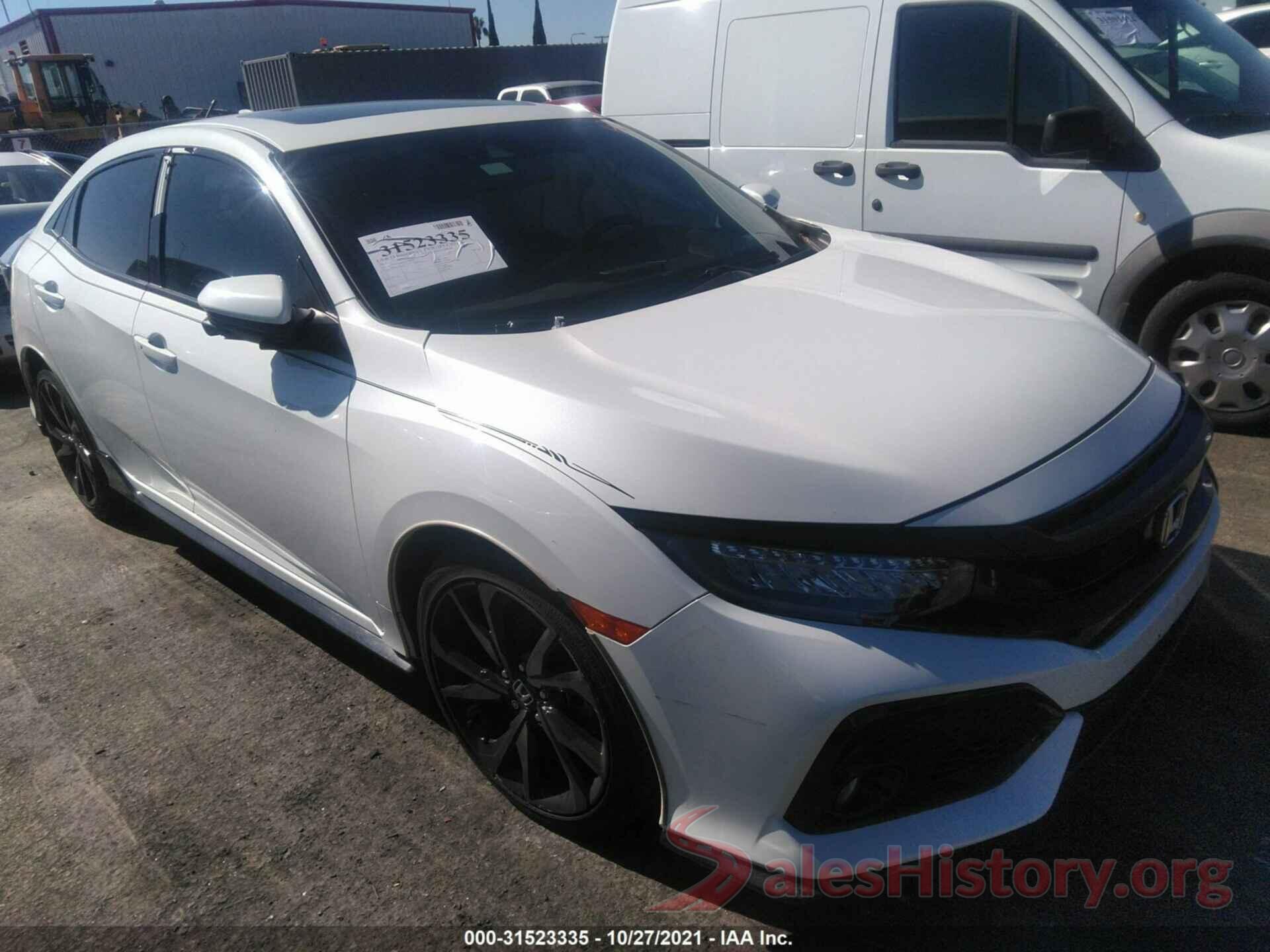 SHHFK7H96HU230833 2017 HONDA CIVIC HATCHBACK