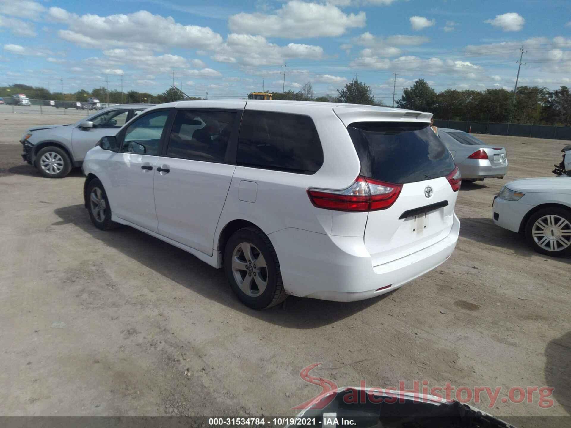 5TDZZ3DC1JS901458 2018 TOYOTA SIENNA