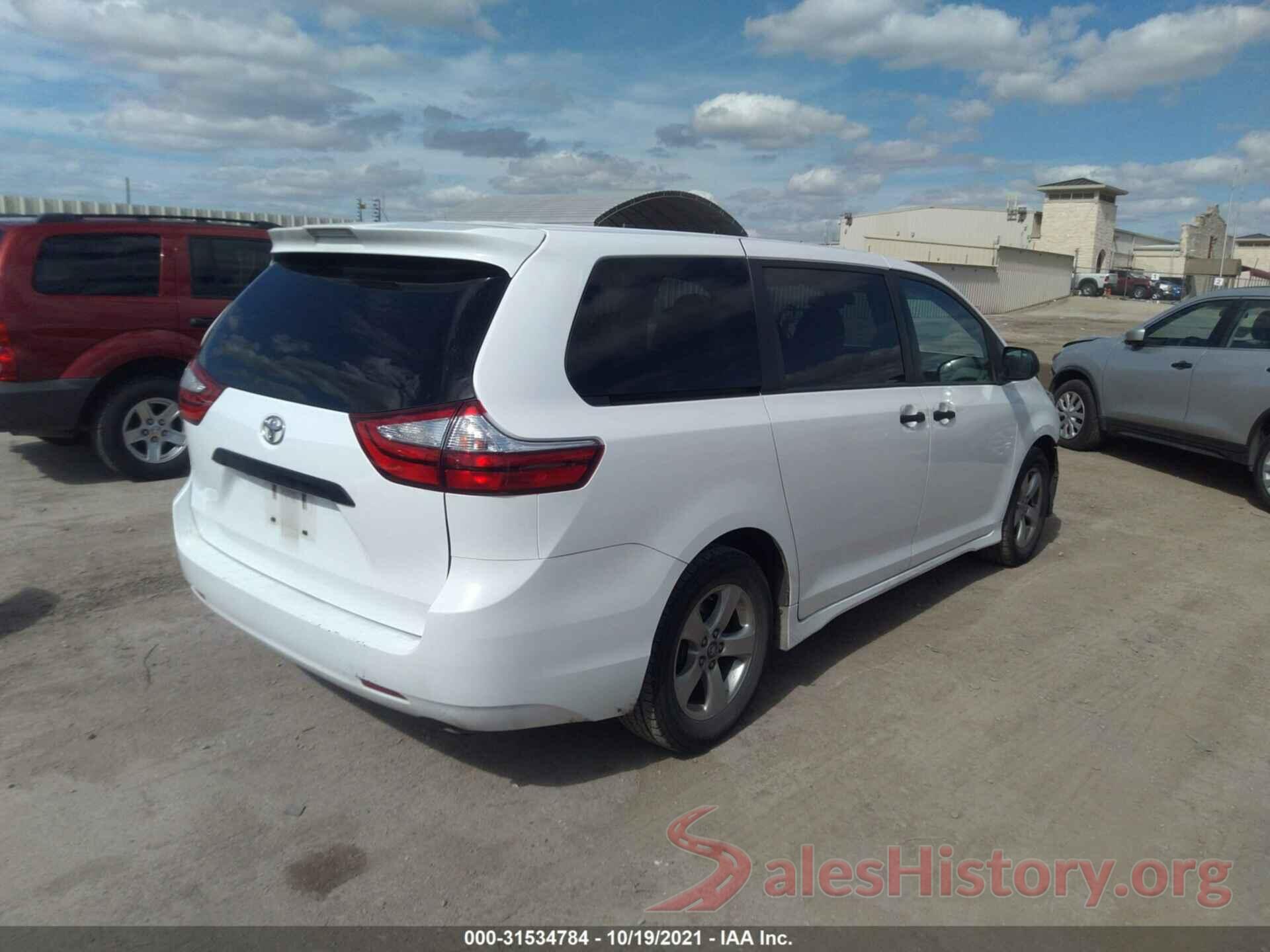 5TDZZ3DC1JS901458 2018 TOYOTA SIENNA