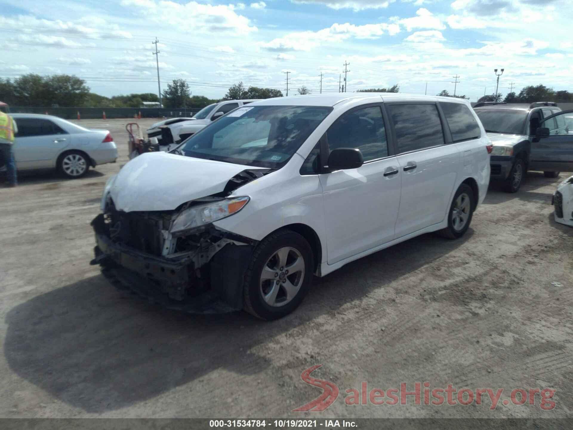 5TDZZ3DC1JS901458 2018 TOYOTA SIENNA