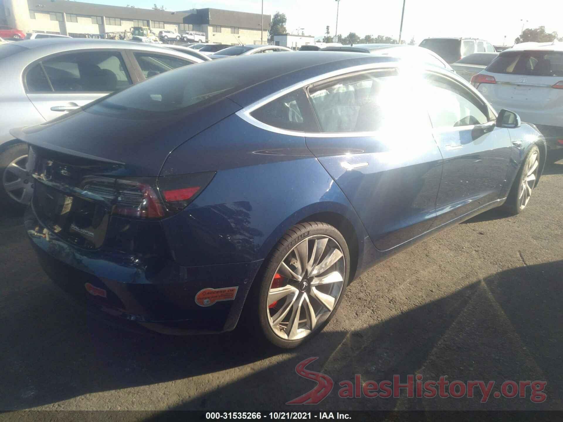 5YJ3E1EB1JF080684 2018 TESLA MODEL 3