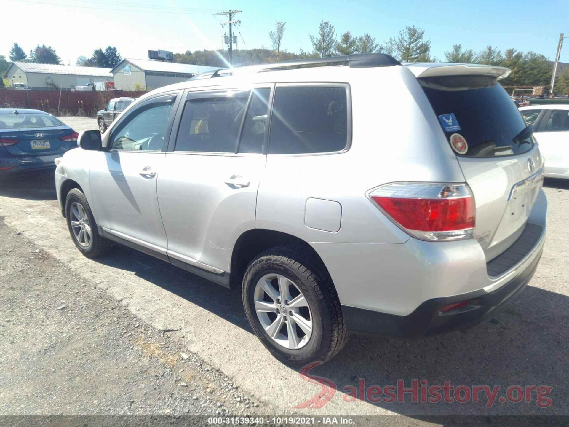 5TDBK3EH4DS249844 2013 TOYOTA HIGHLANDER