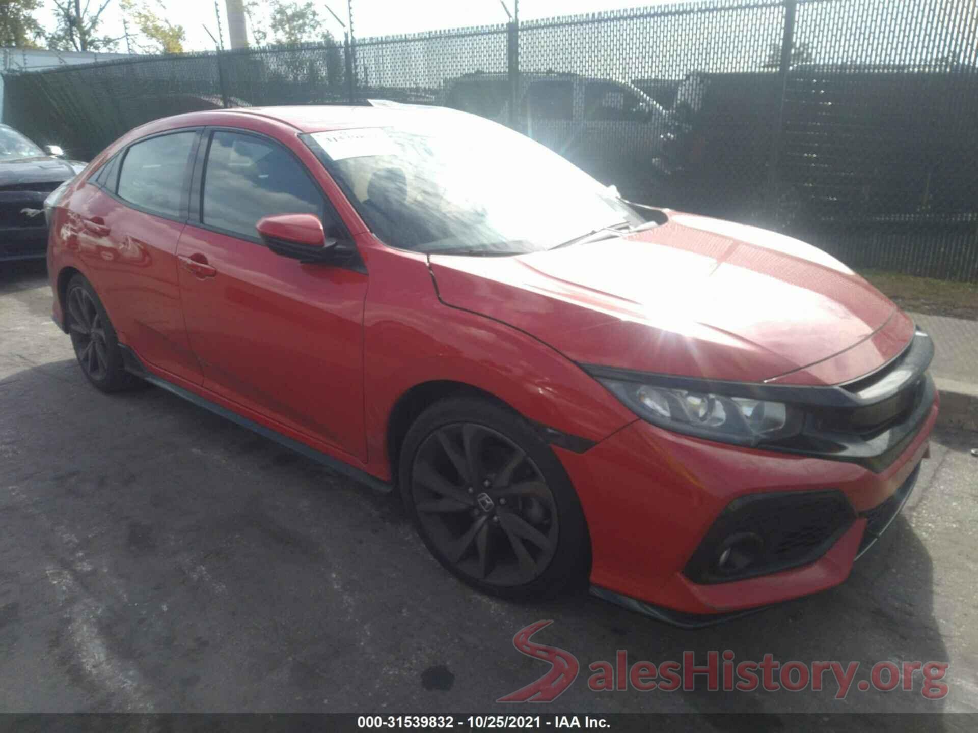 SHHFK7H45JU419628 2018 HONDA CIVIC HATCHBACK