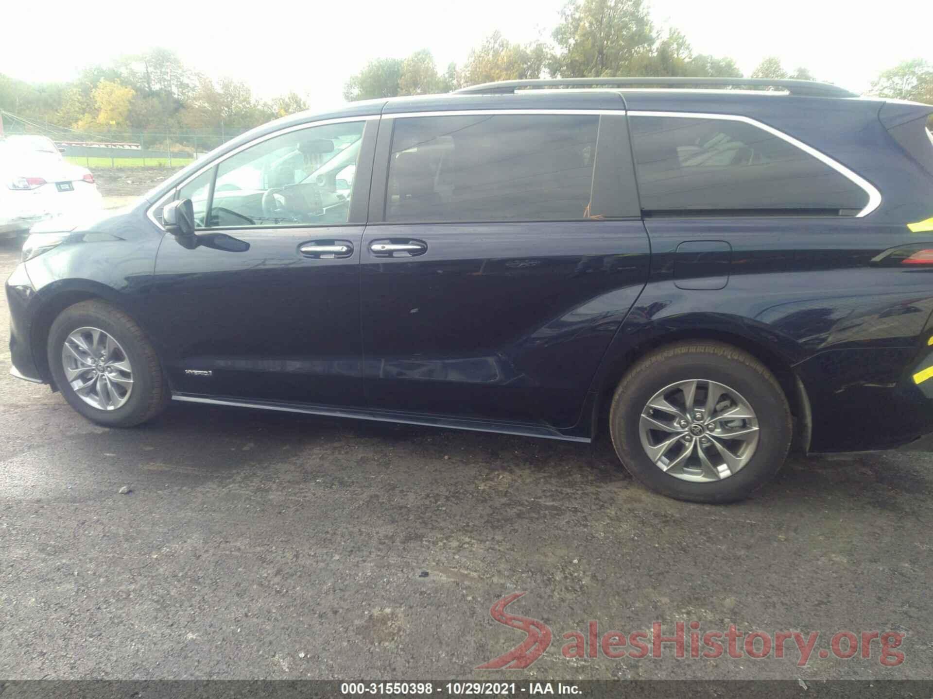 5TDJRKEC2MS033187 2021 TOYOTA SIENNA