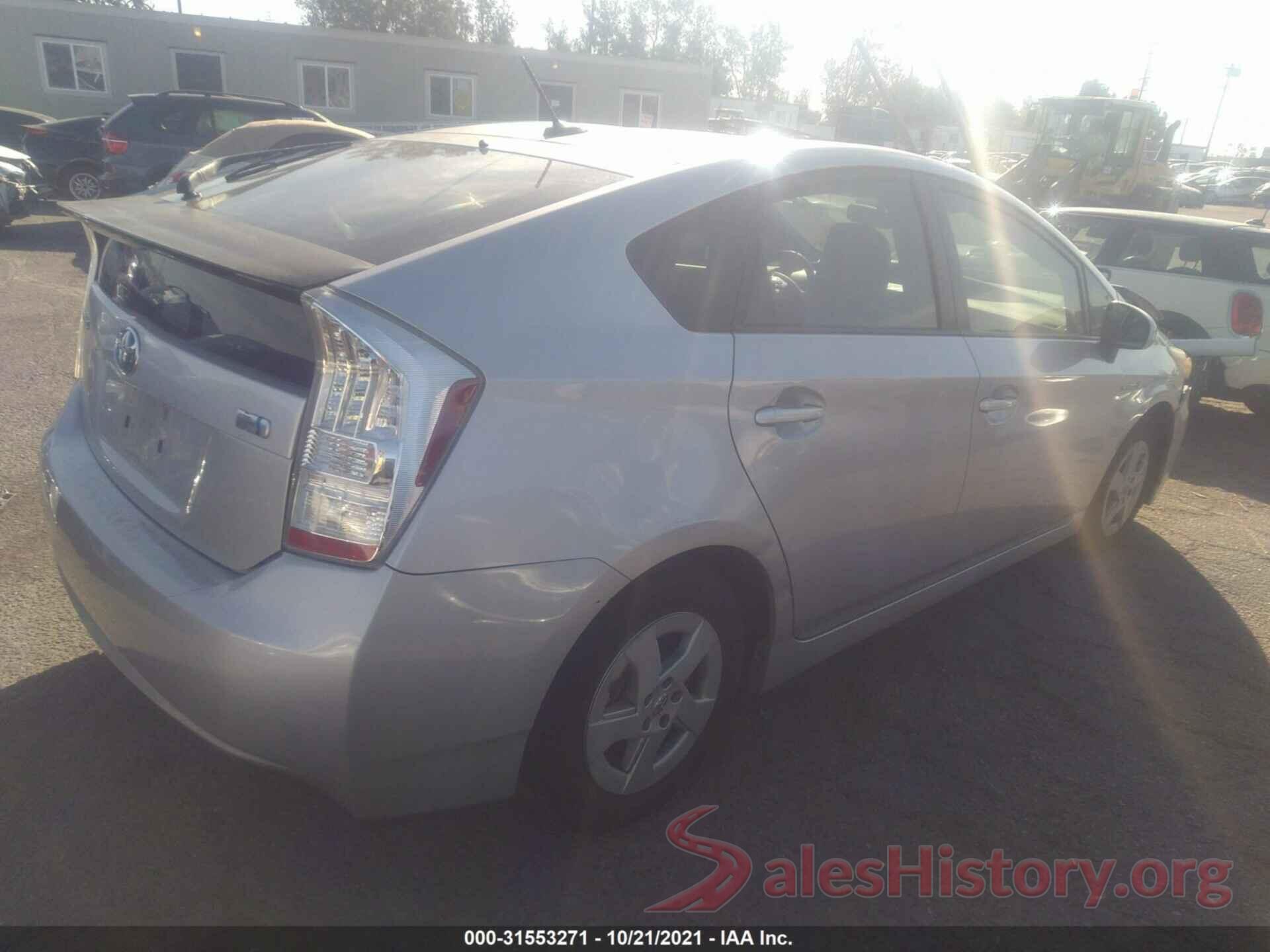 JTDKN3DU8B0318069 2011 TOYOTA PRIUS