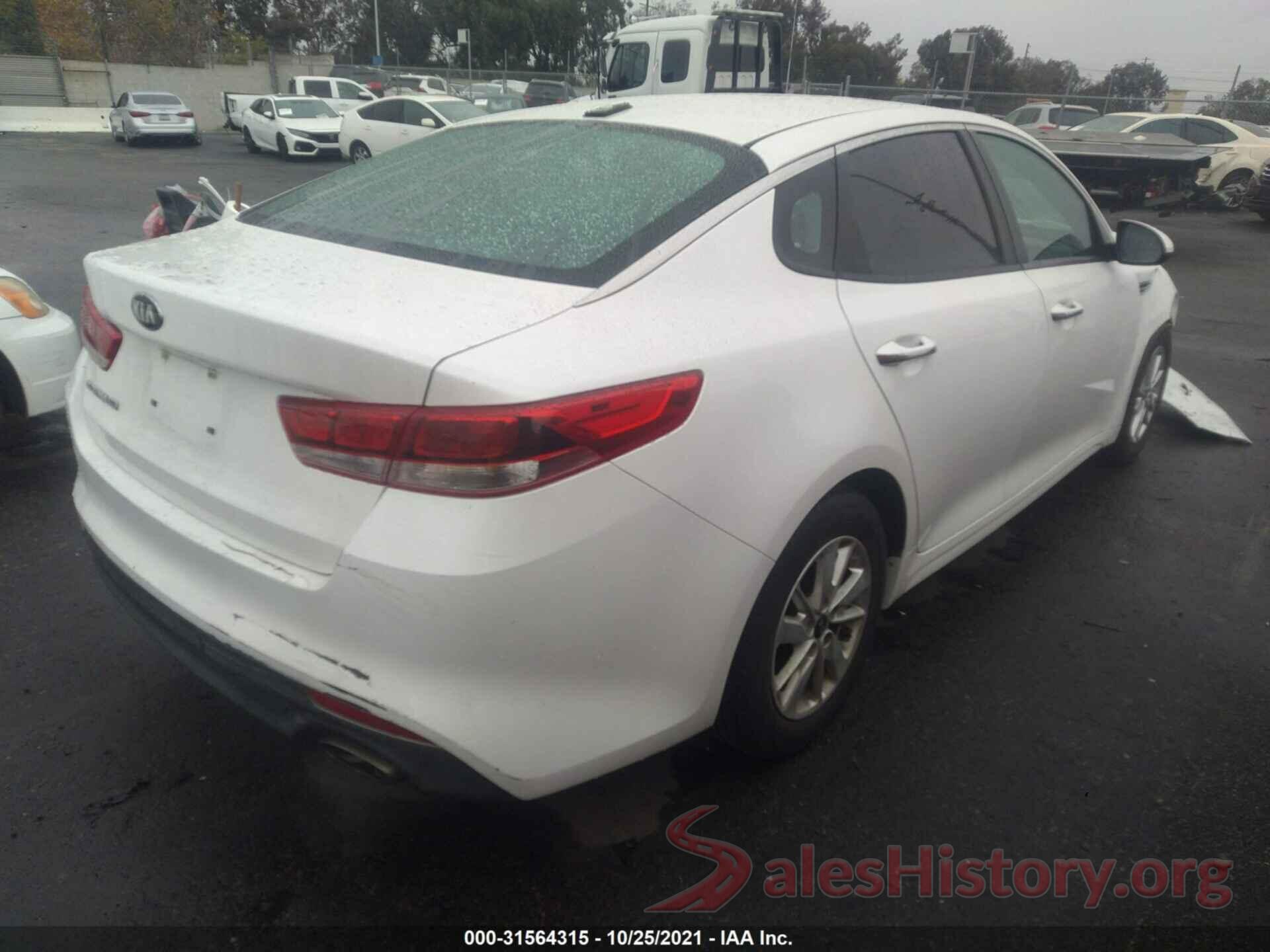 KNAGT4L38G5104961 2016 KIA OPTIMA