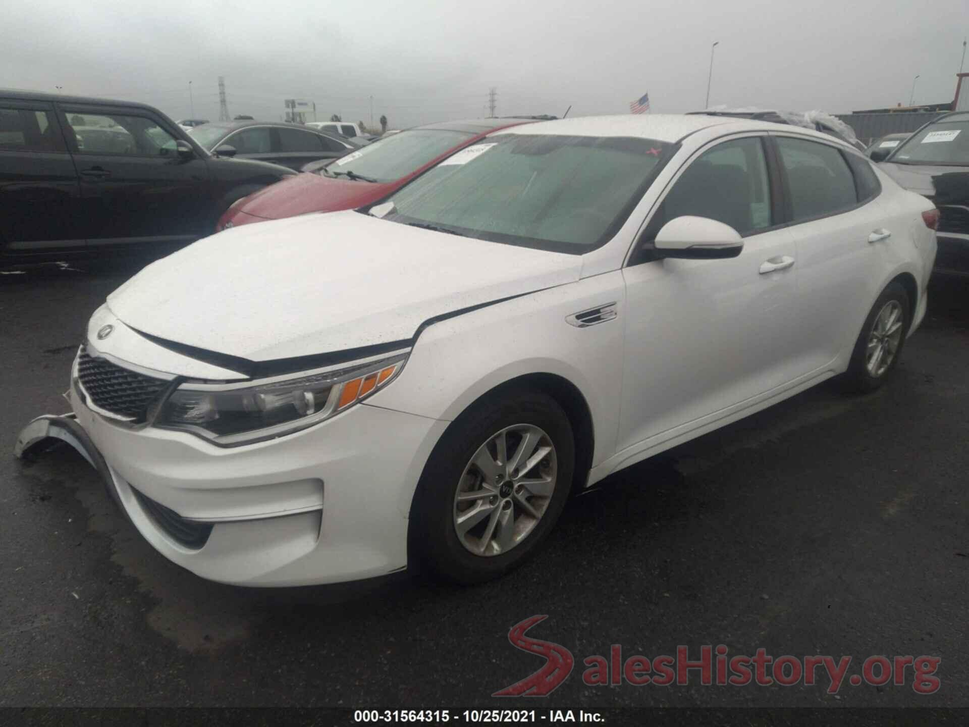 KNAGT4L38G5104961 2016 KIA OPTIMA