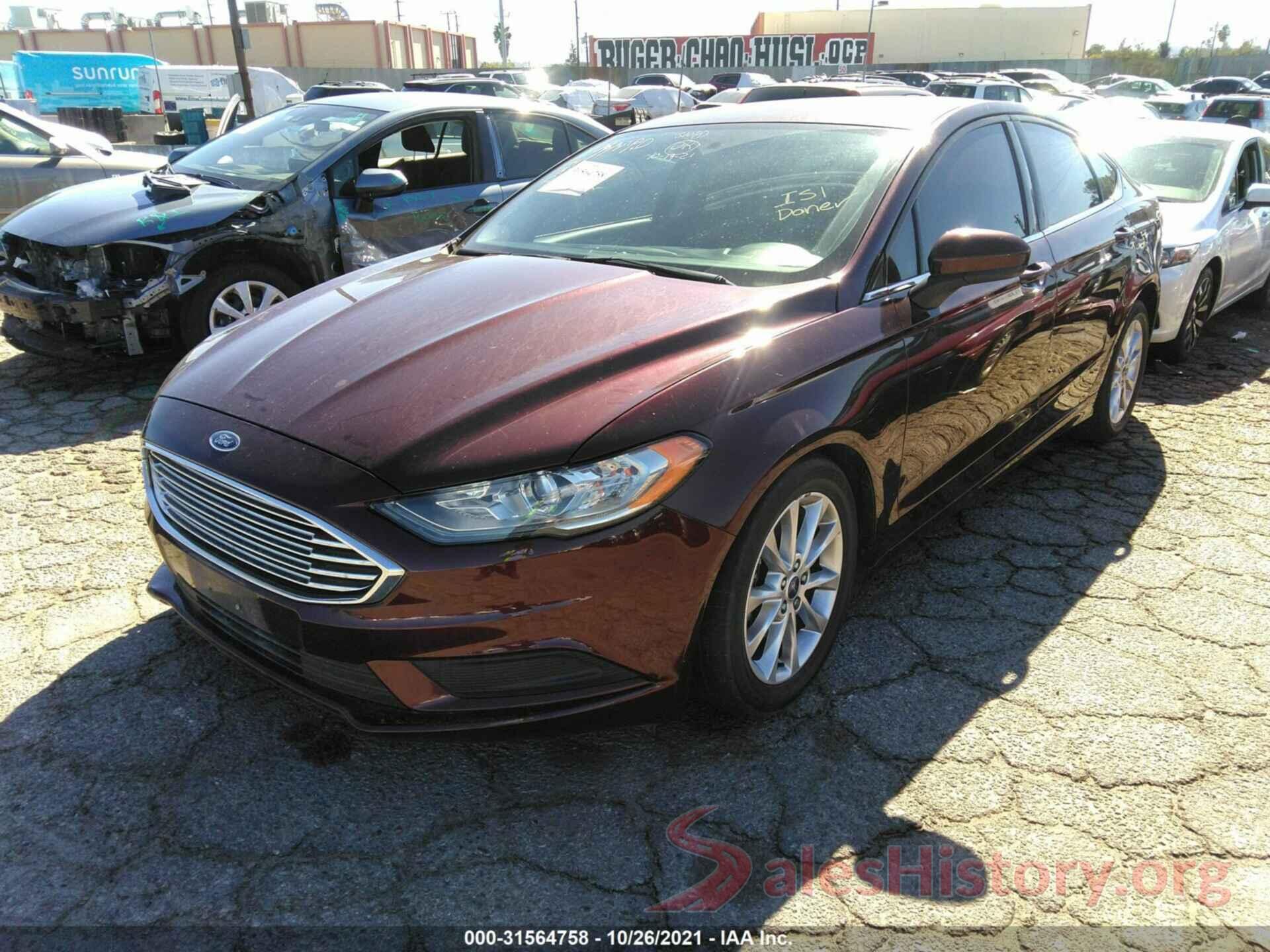 3FA6P0H72HR247562 2017 FORD FUSION