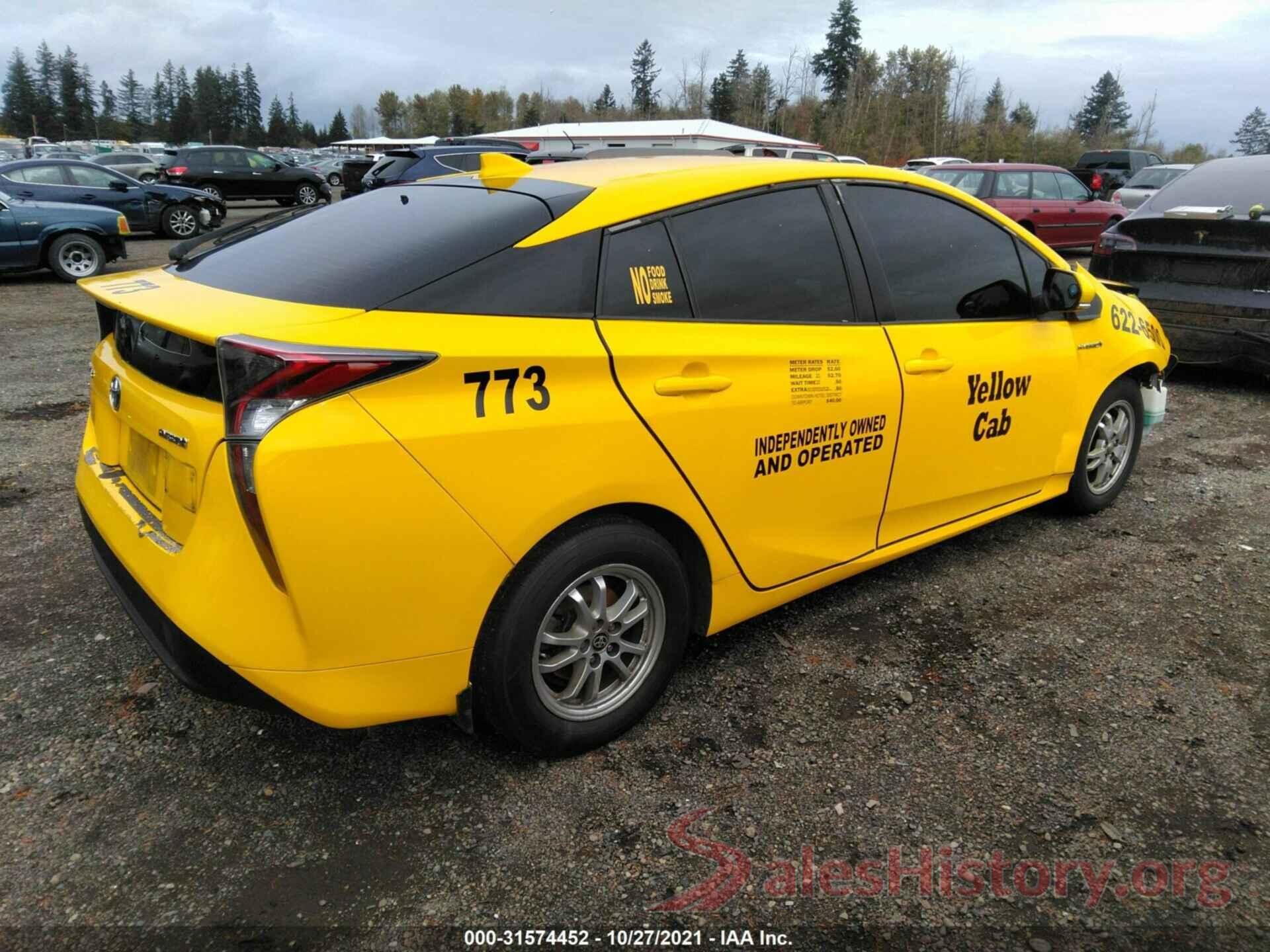 JTDKBRFU9G3527626 2016 TOYOTA PRIUS