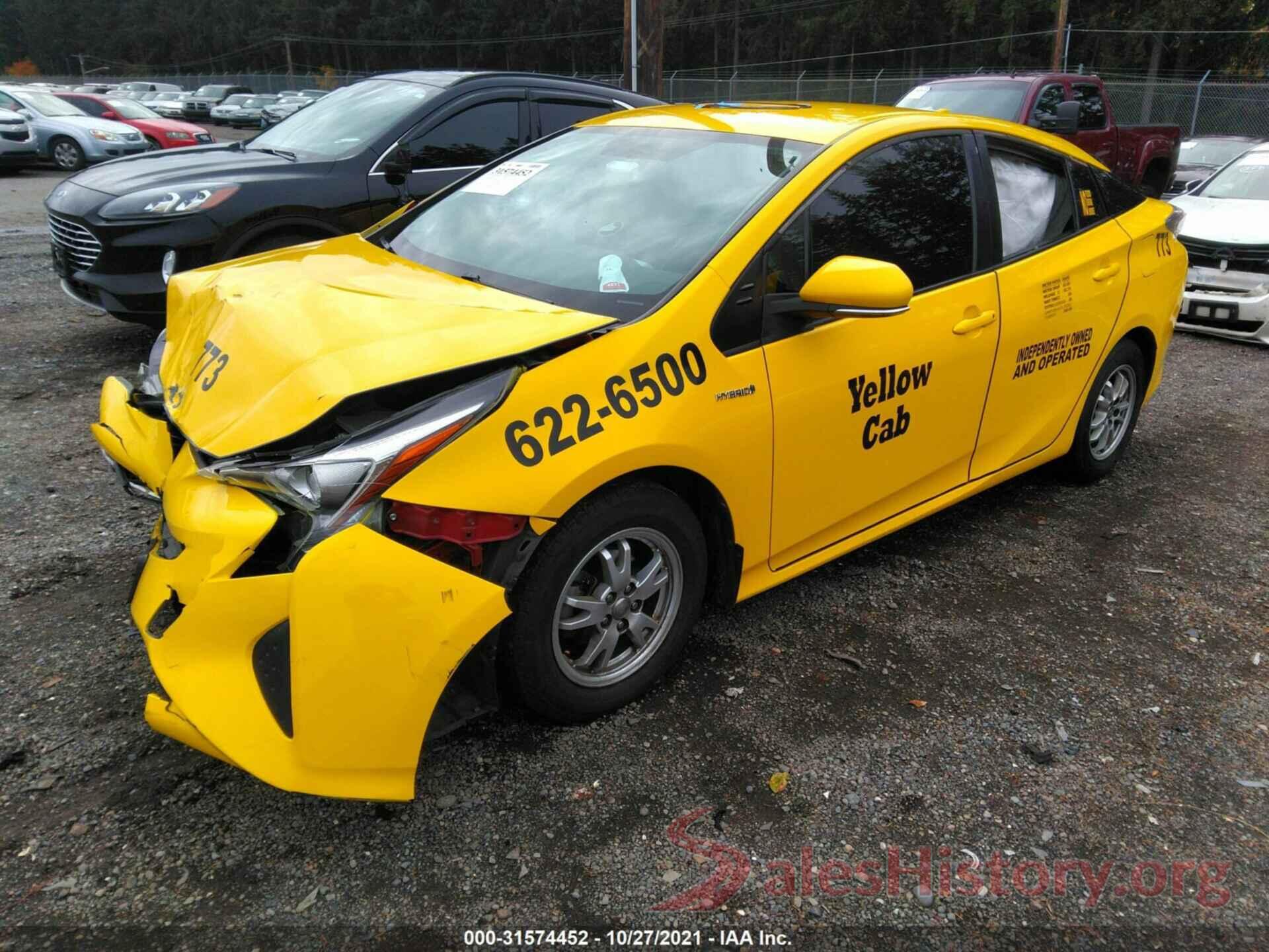 JTDKBRFU9G3527626 2016 TOYOTA PRIUS