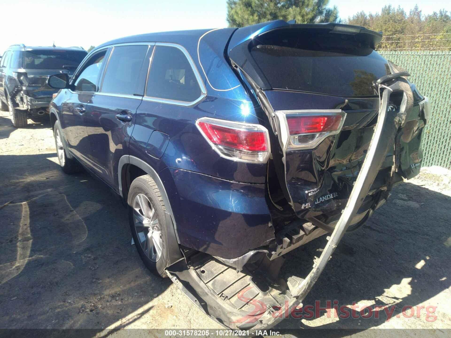 5TDBKRFH8GS297126 2016 TOYOTA HIGHLANDER