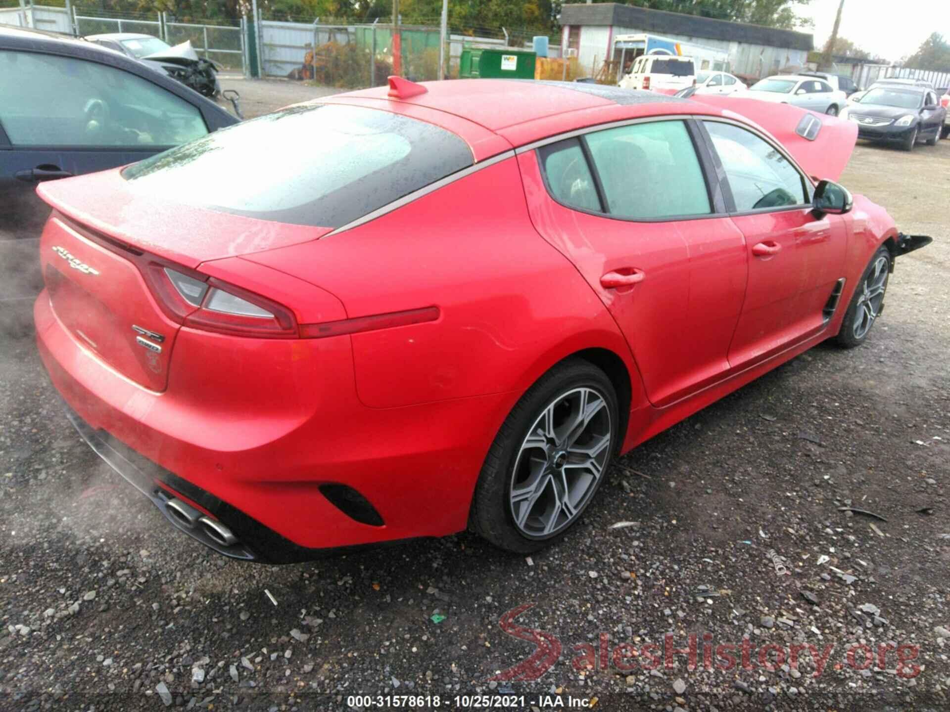 KNAE15LA2L6077407 2020 KIA STINGER