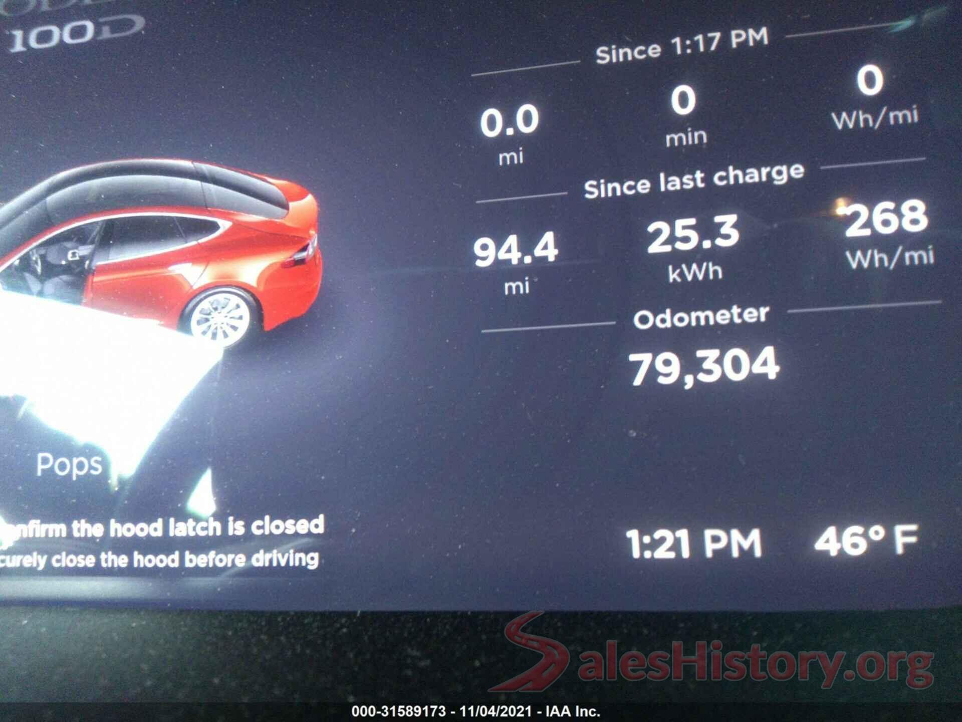 5YJSA1E27HF218732 2017 TESLA MODEL S