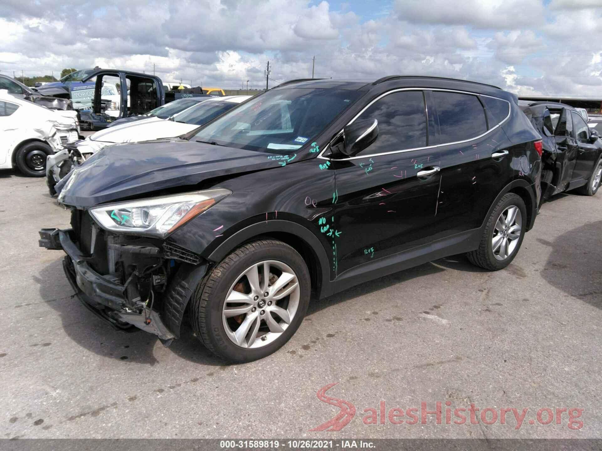 5XYZW3LAXEG184778 2014 HYUNDAI SANTA FE SPORT