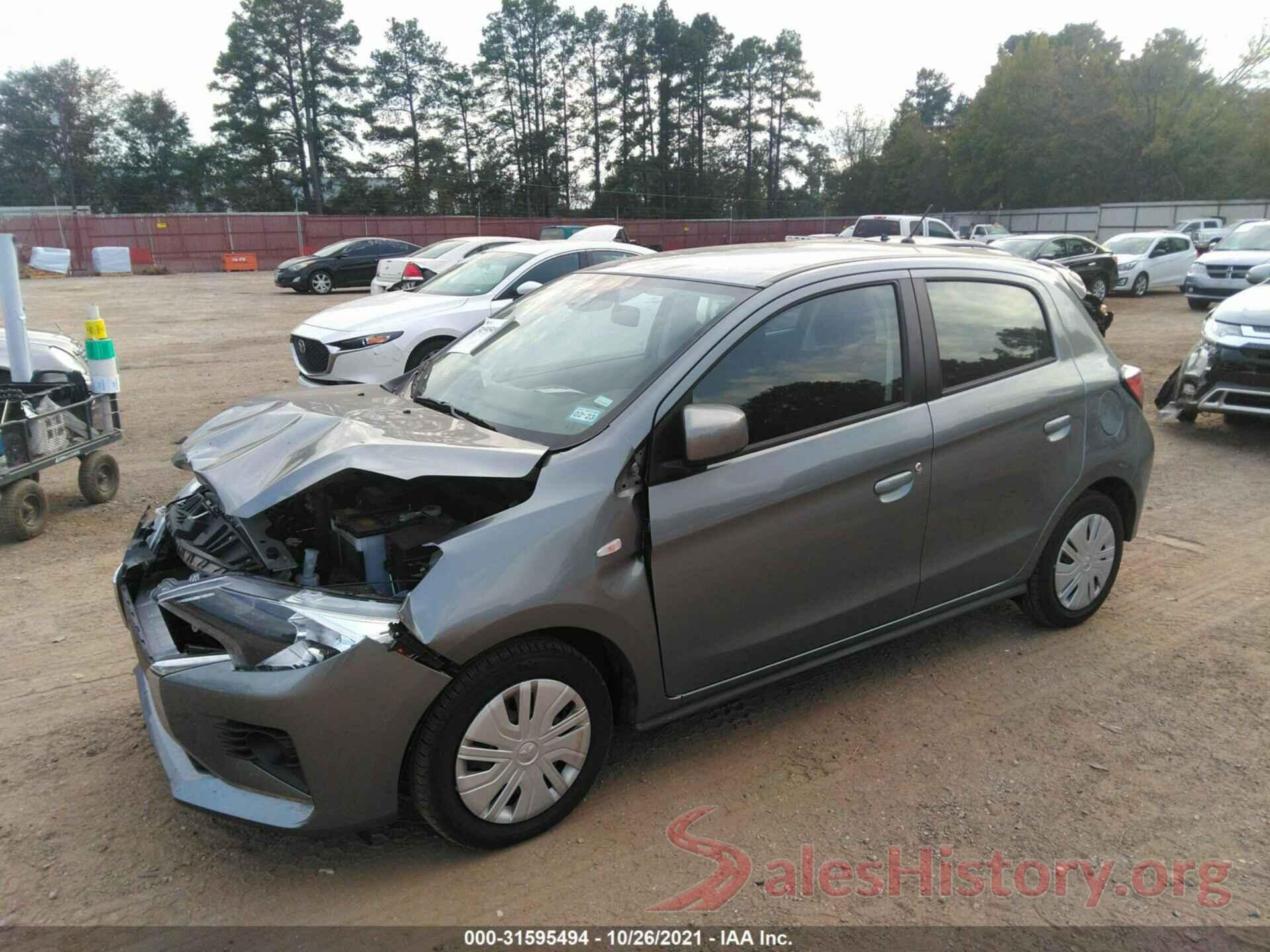 ML32AUHJXMH003508 2021 MITSUBISHI MIRAGE