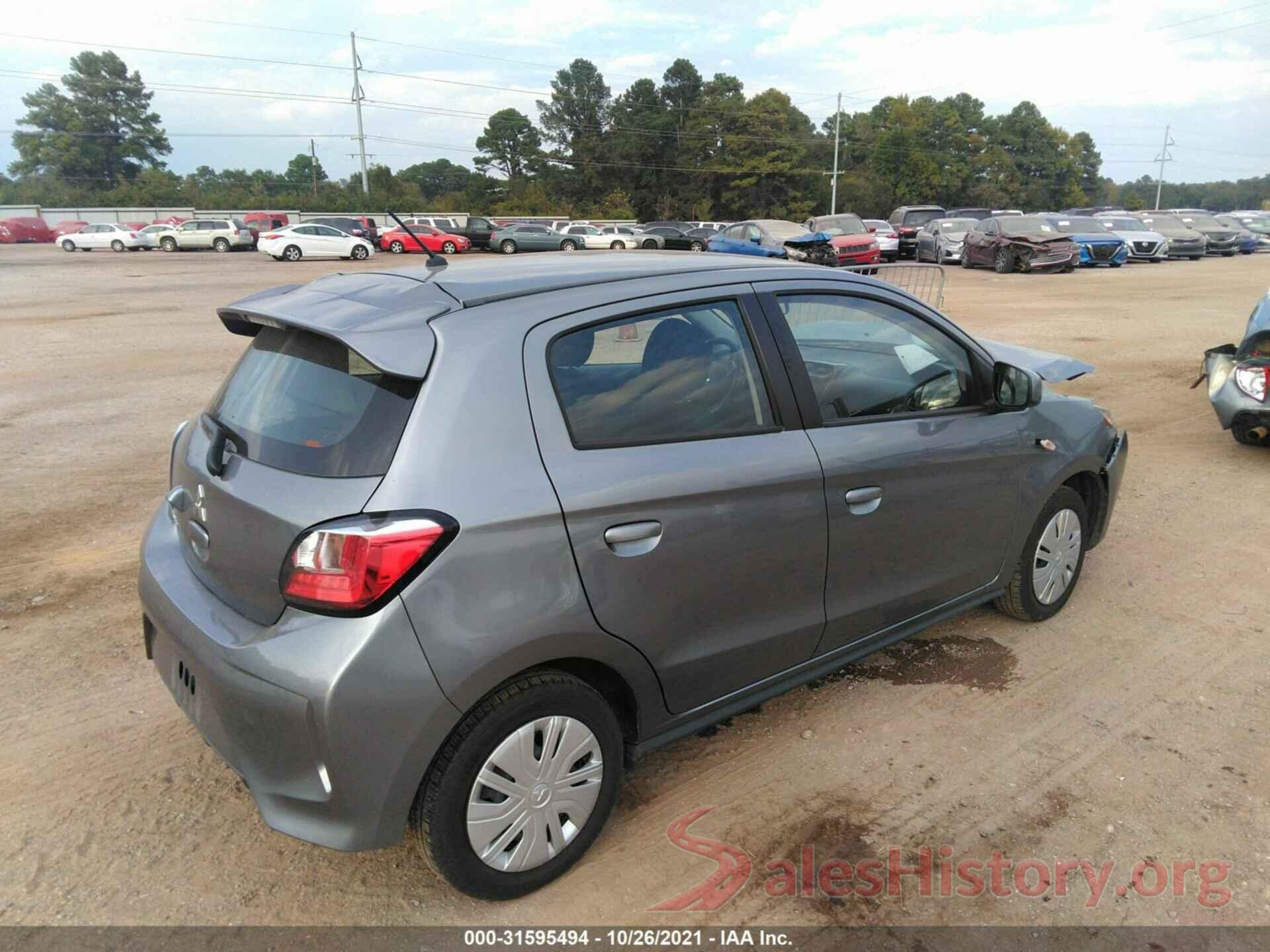 ML32AUHJXMH003508 2021 MITSUBISHI MIRAGE