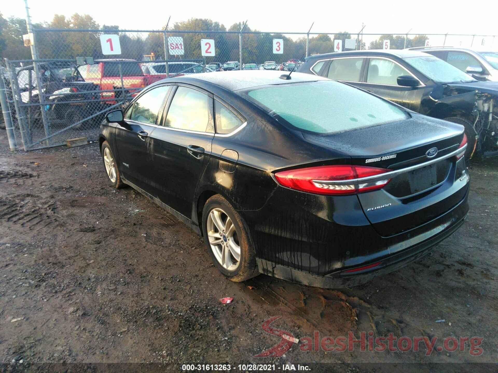 3FA6P0LU6JR235062 2018 FORD FUSION HYBRID