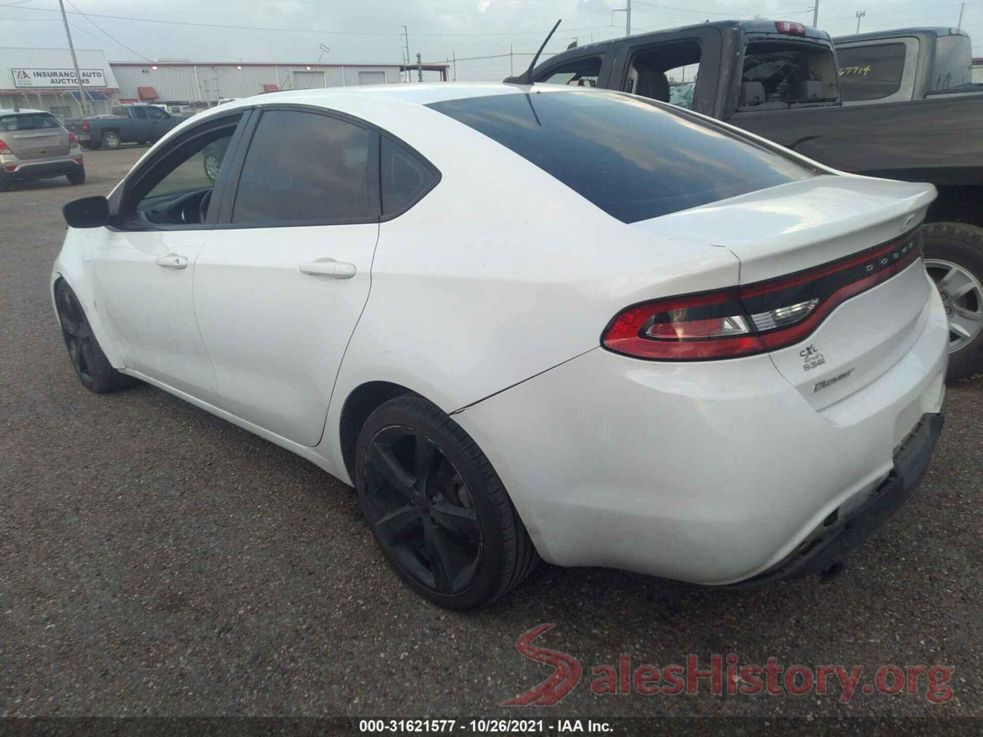 1C3CDFBB3GD608086 2016 DODGE DART