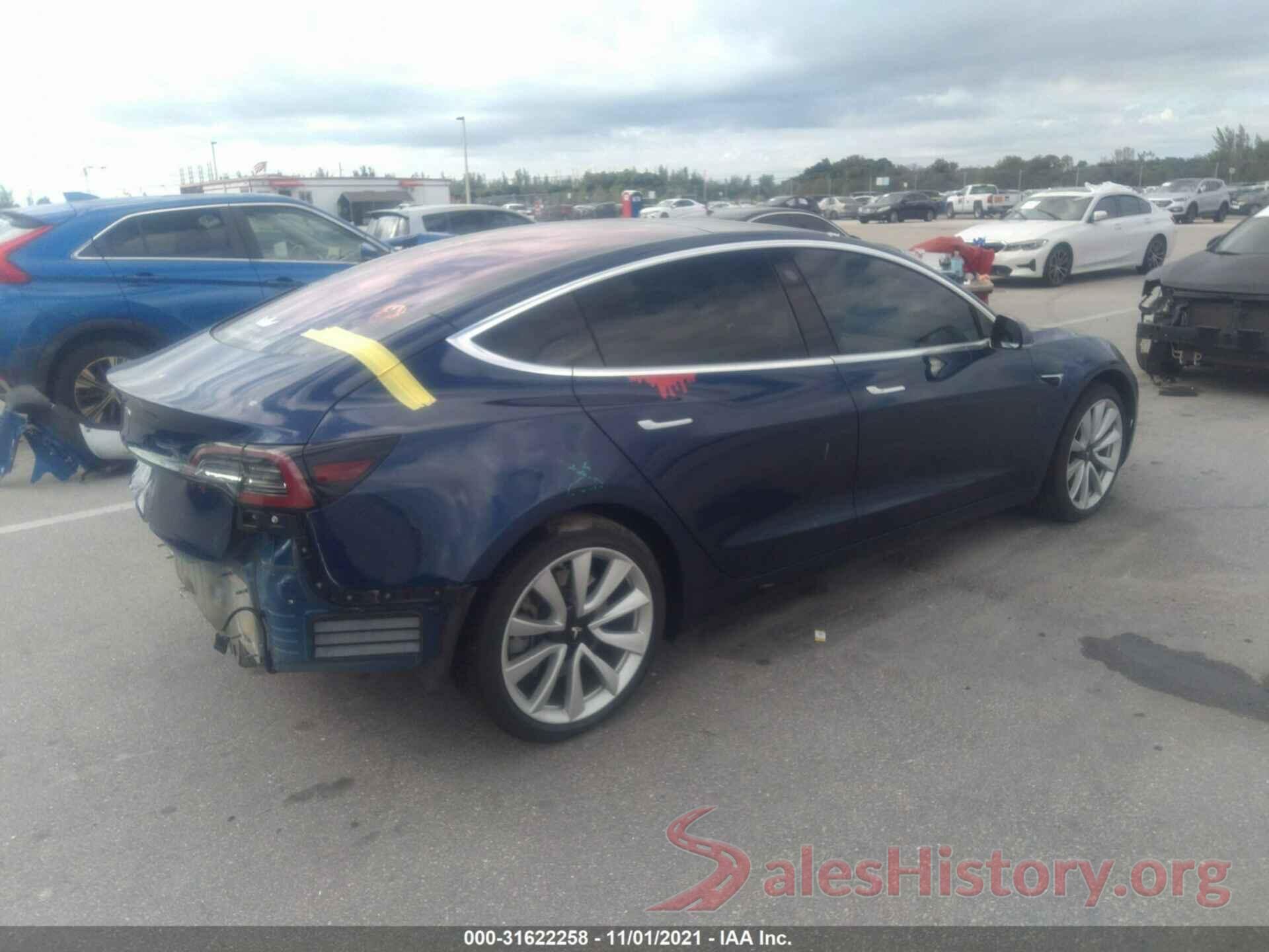 5YJ3E1EA6JF003686 2018 TESLA MODEL 3