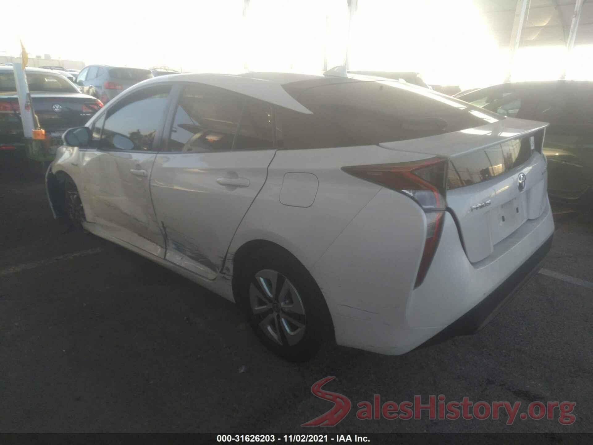 JTDKARFU0G3019242 2016 TOYOTA PRIUS