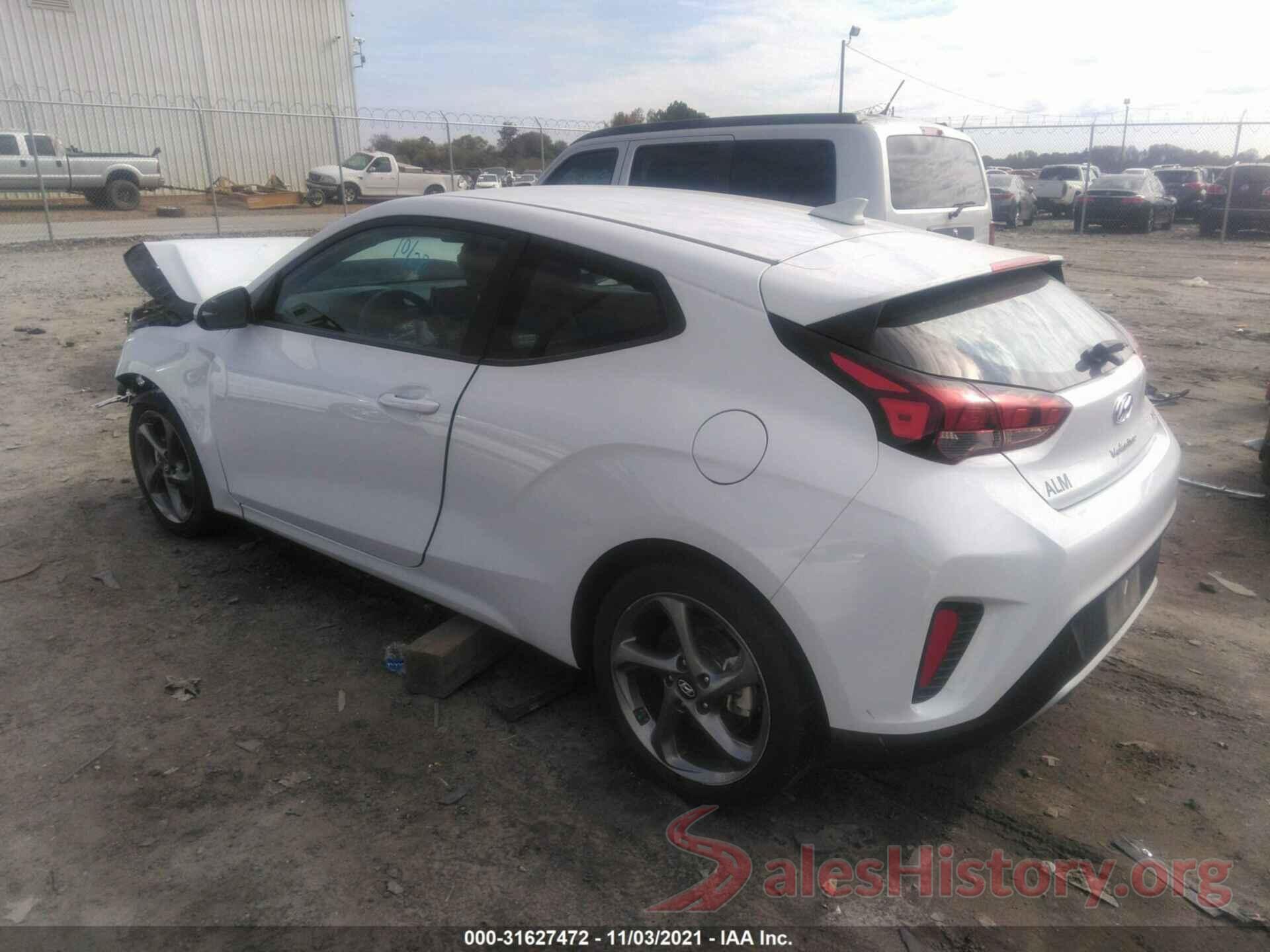 KMHTG6AF7KU017030 2019 HYUNDAI VELOSTER