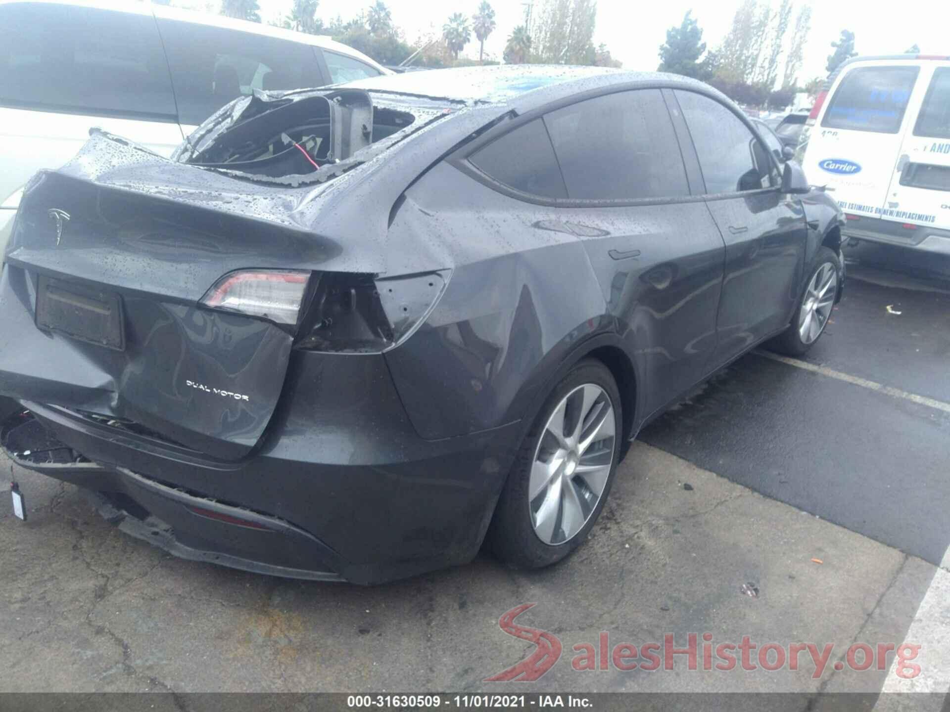 5YJYGDEE4MF060476 2021 TESLA MODEL Y