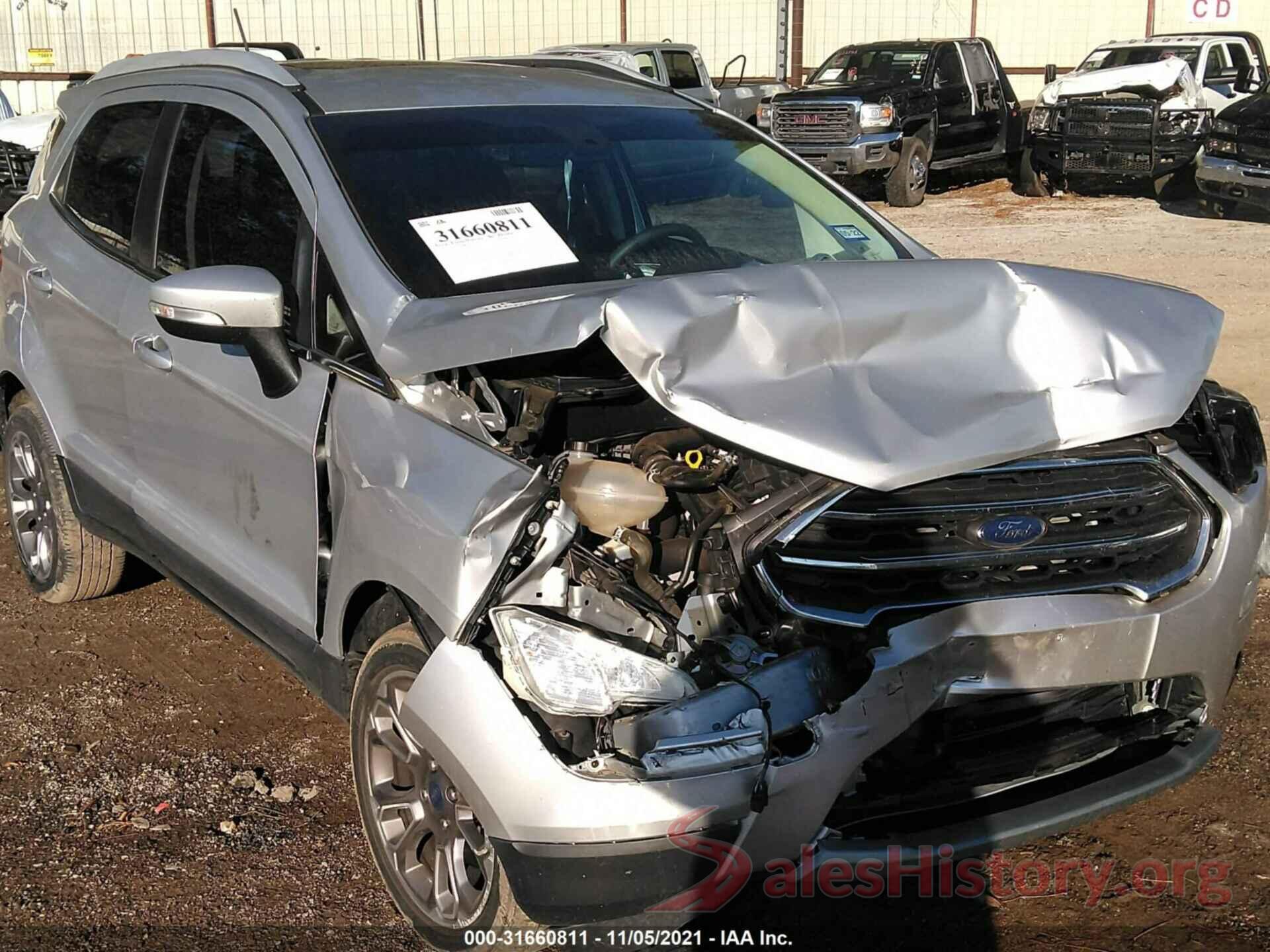 MAJ3S2KE1KC261687 2019 FORD ECOSPORT