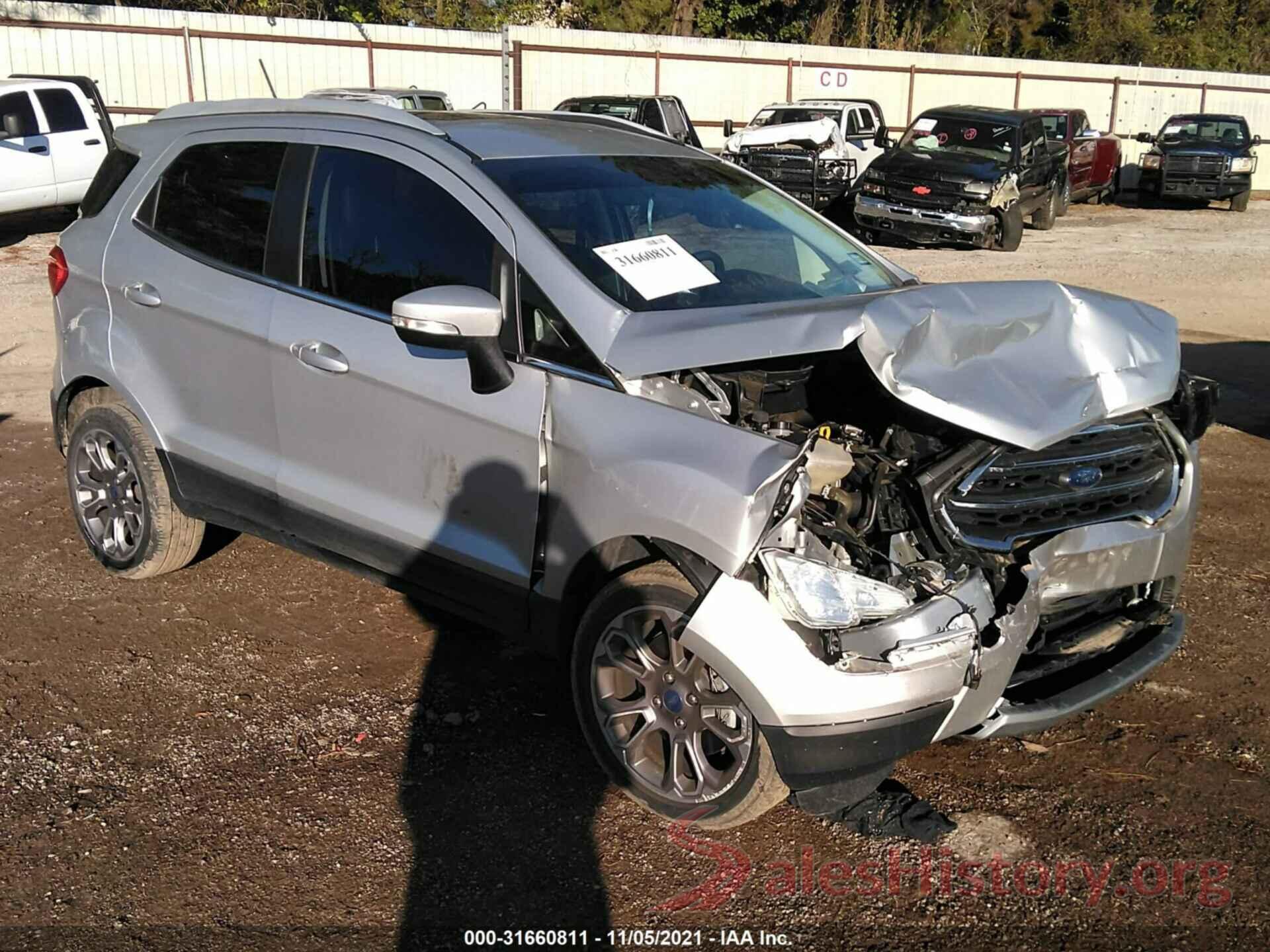 MAJ3S2KE1KC261687 2019 FORD ECOSPORT