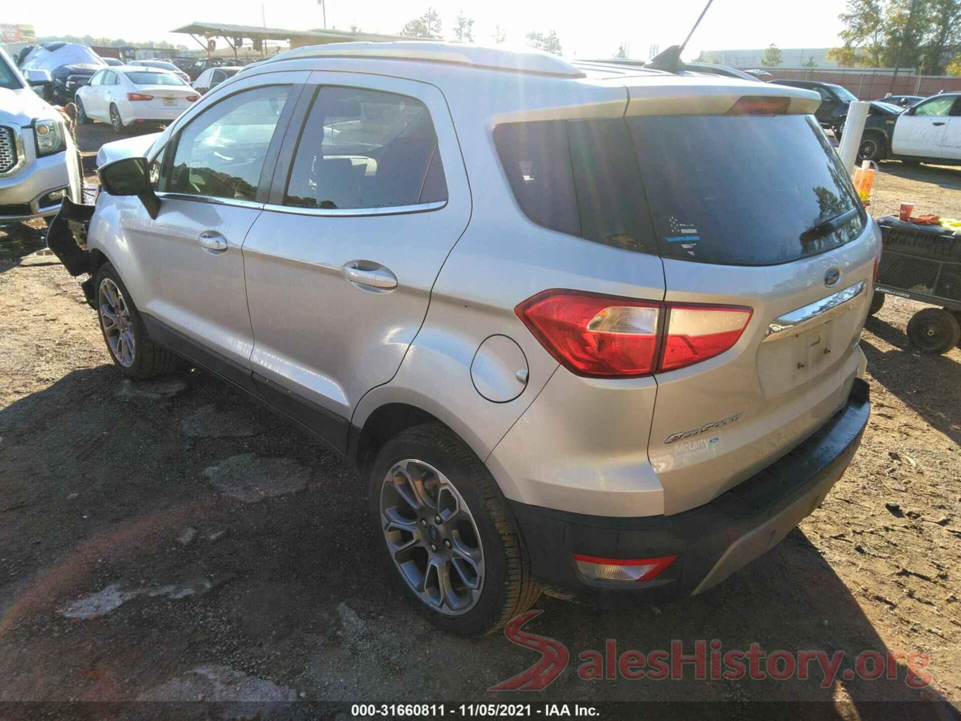 MAJ3S2KE1KC261687 2019 FORD ECOSPORT