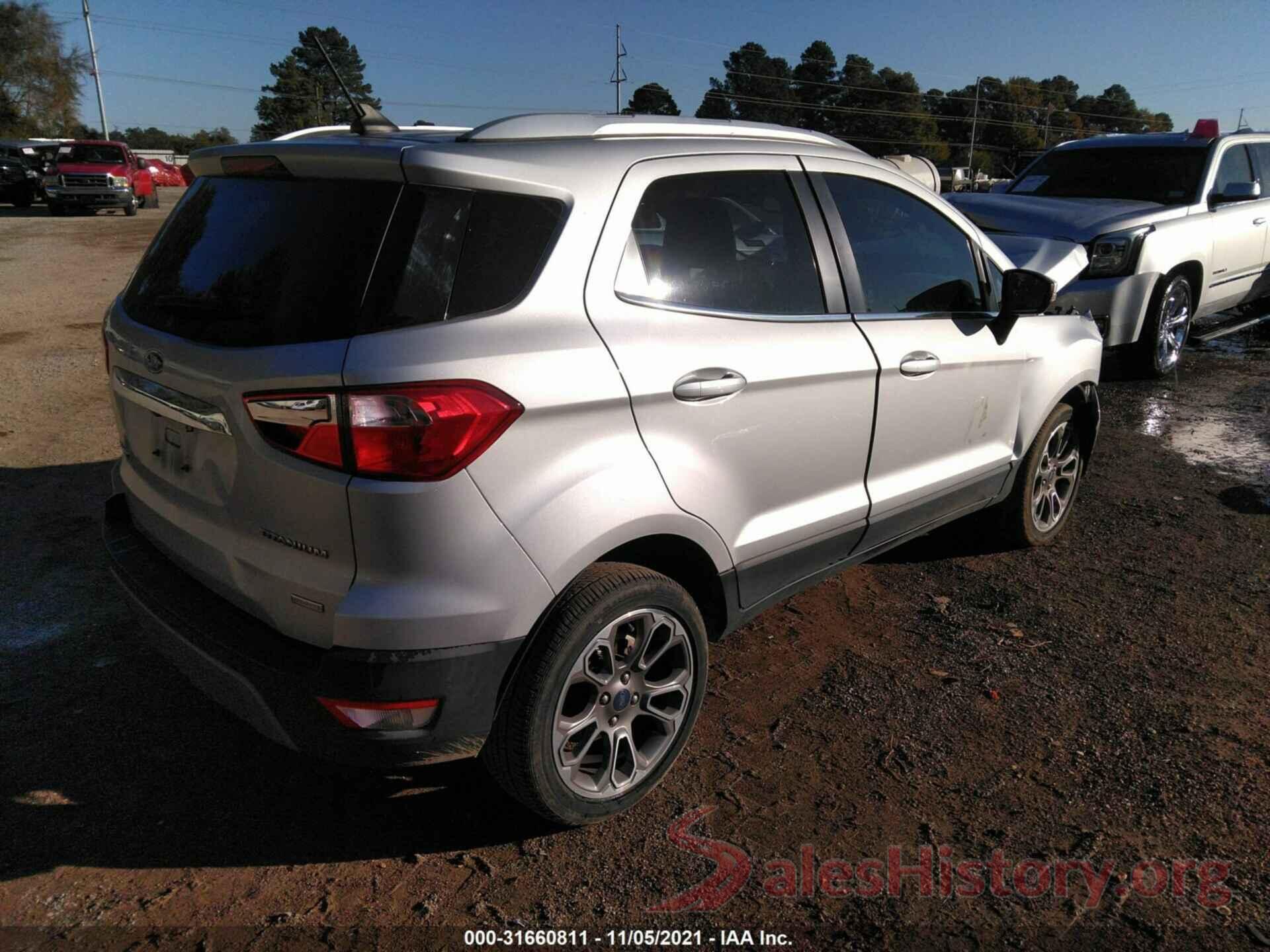 MAJ3S2KE1KC261687 2019 FORD ECOSPORT