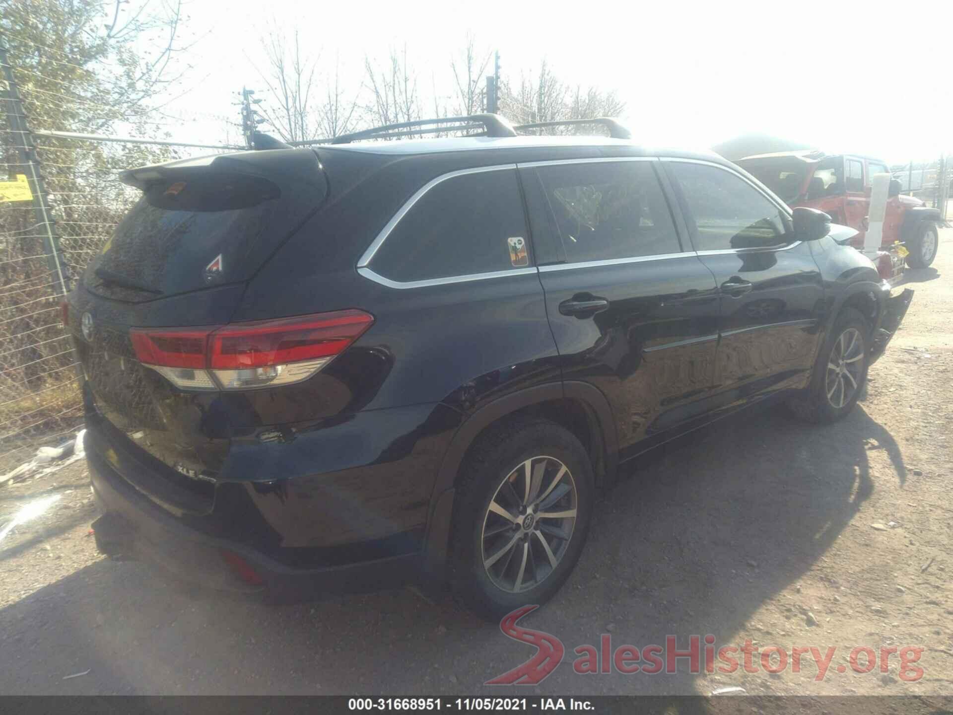 5TDJZRFH0HS481016 2017 TOYOTA HIGHLANDER