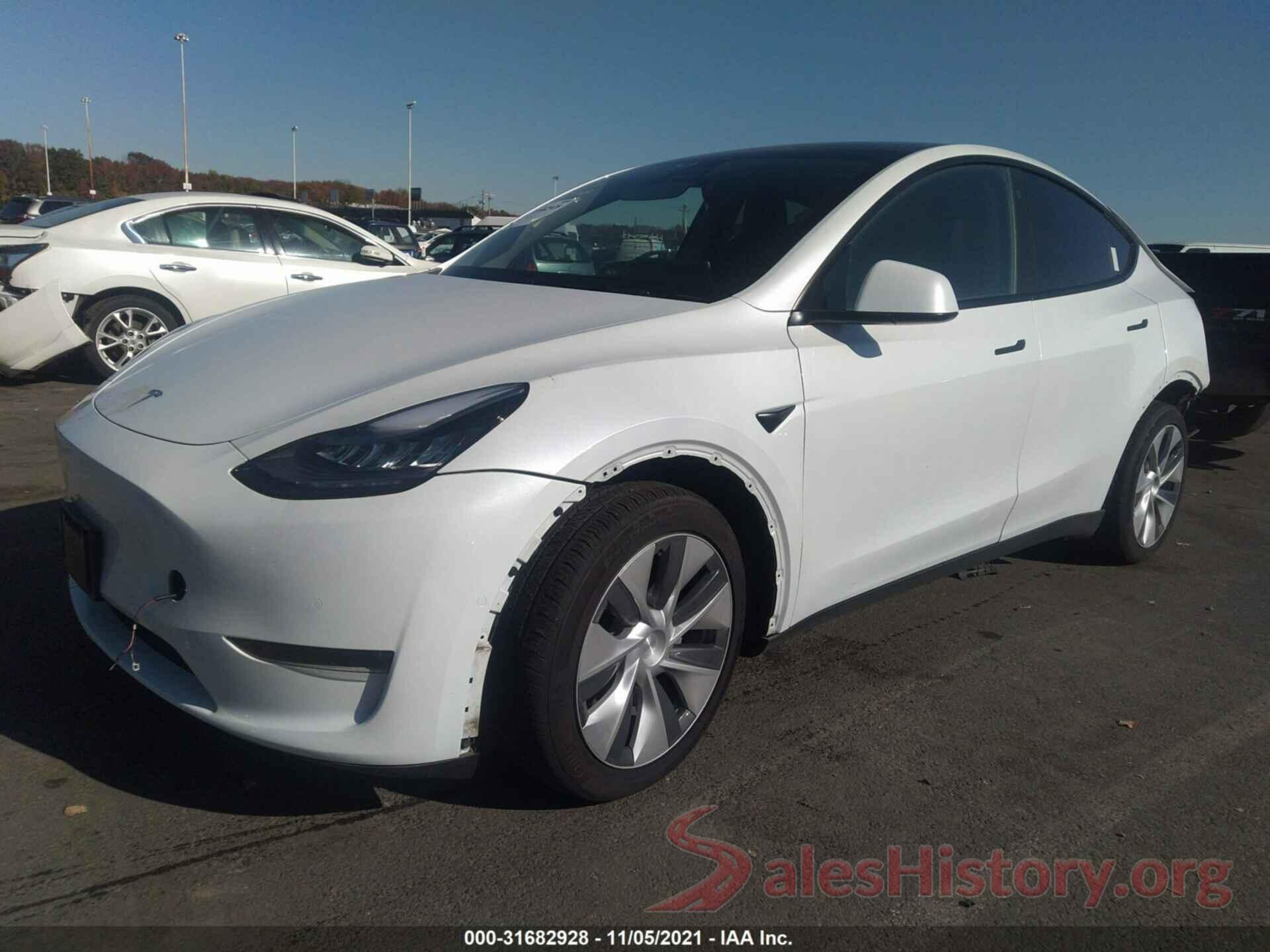 5YJYGDEE0MF072785 2021 TESLA MODEL Y