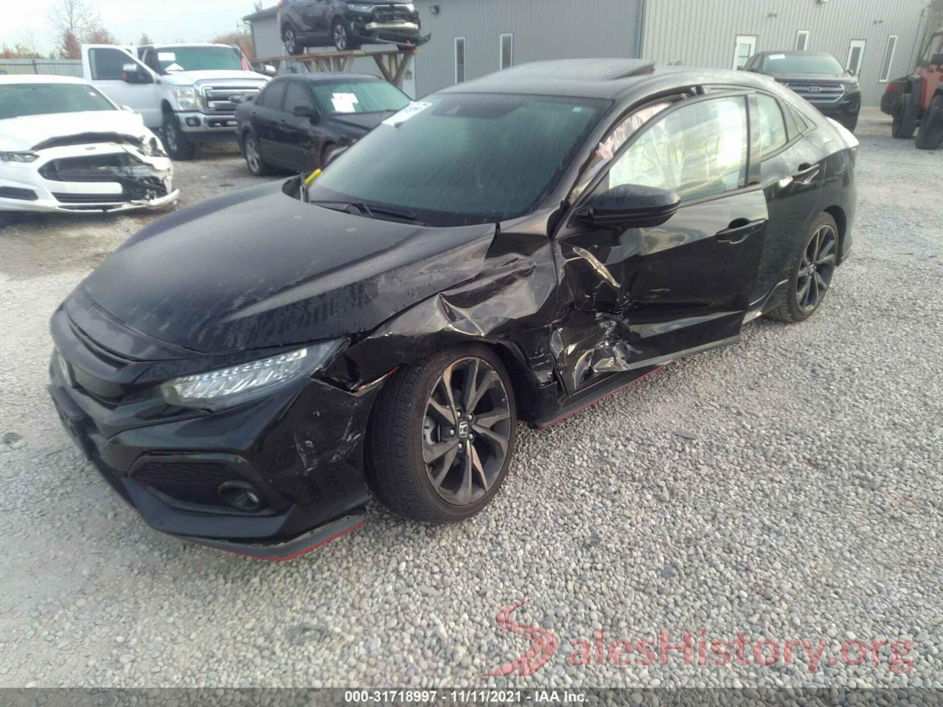 SHHFK7H93JU218645 2018 HONDA CIVIC HATCHBACK