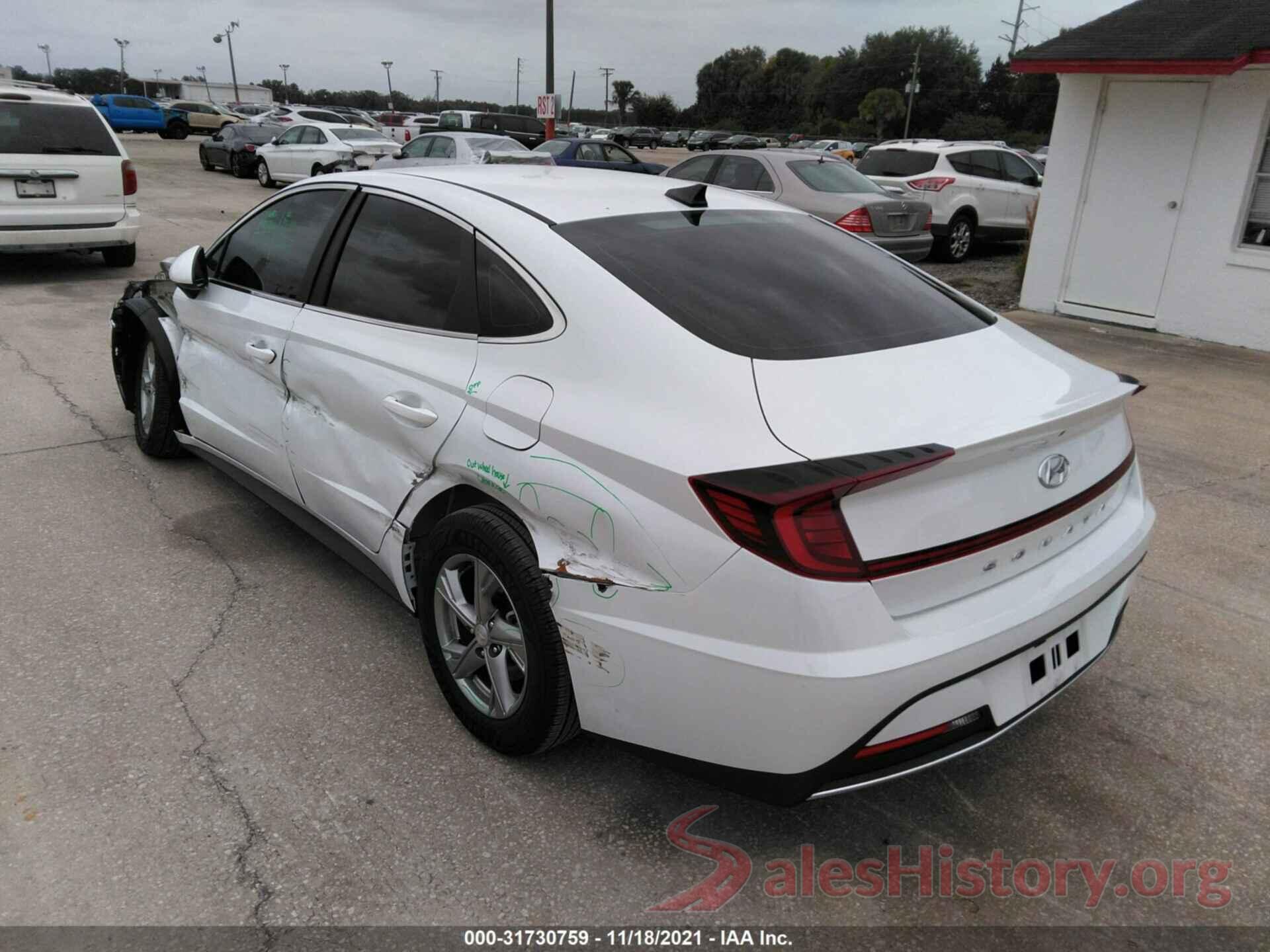 5NPEG4JA0MH113827 2021 HYUNDAI SONATA