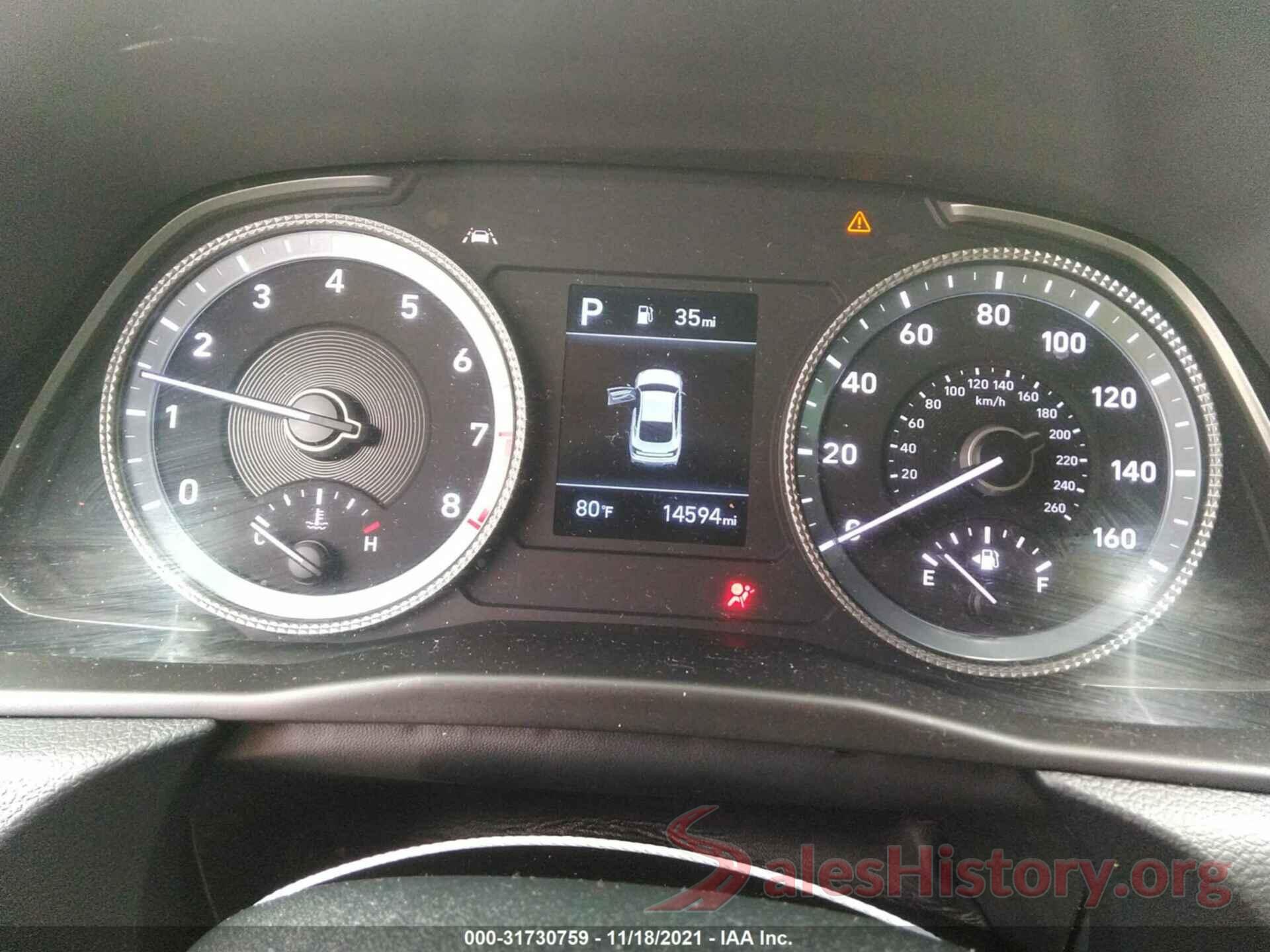 5NPEG4JA0MH113827 2021 HYUNDAI SONATA