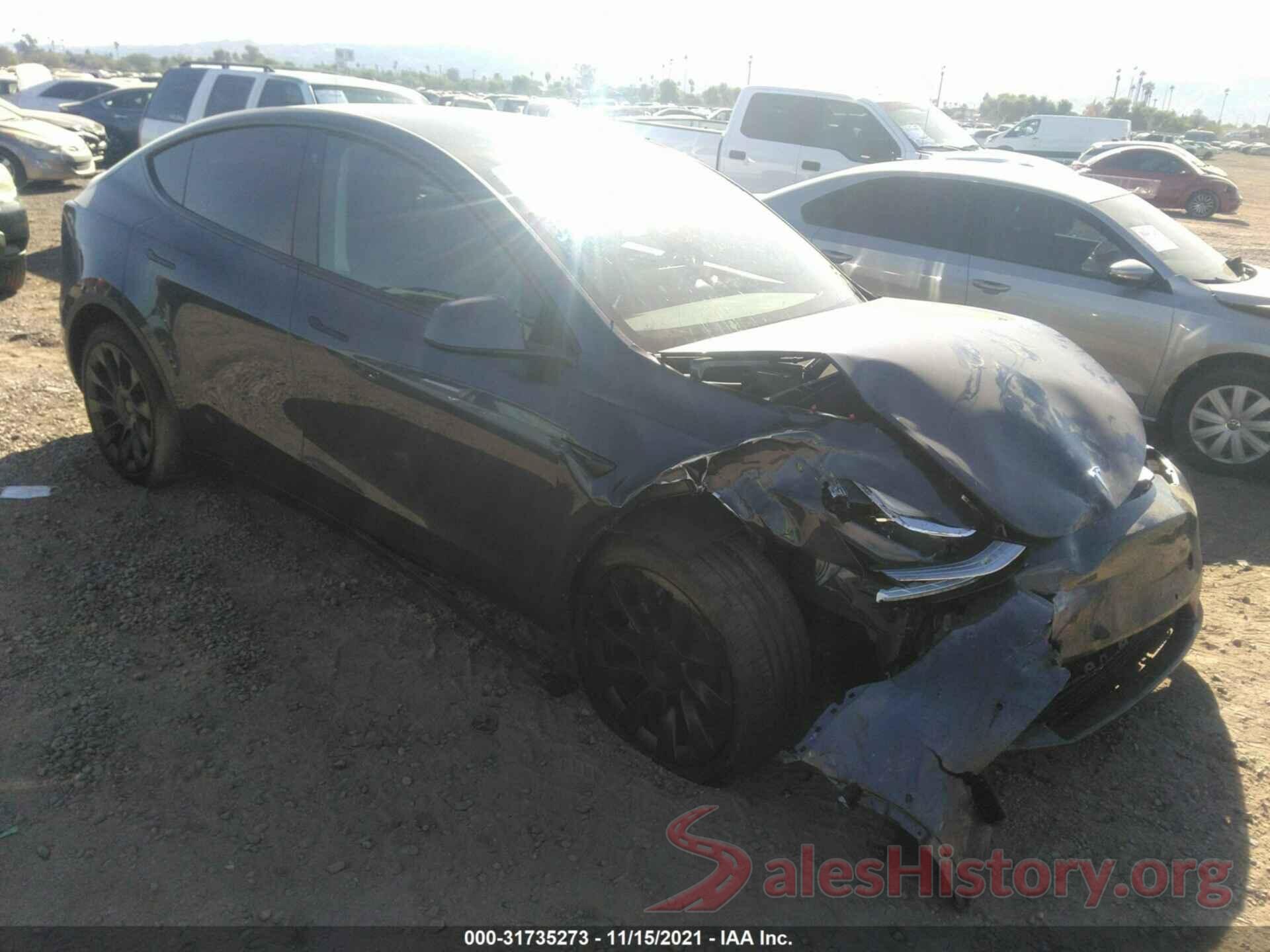 5YJYGDEE9MF241136 2021 TESLA MODEL Y