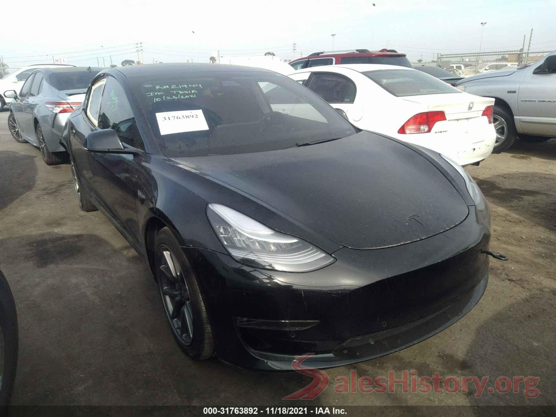 5YJ3E1EB6LF741421 2020 TESLA MODEL 3