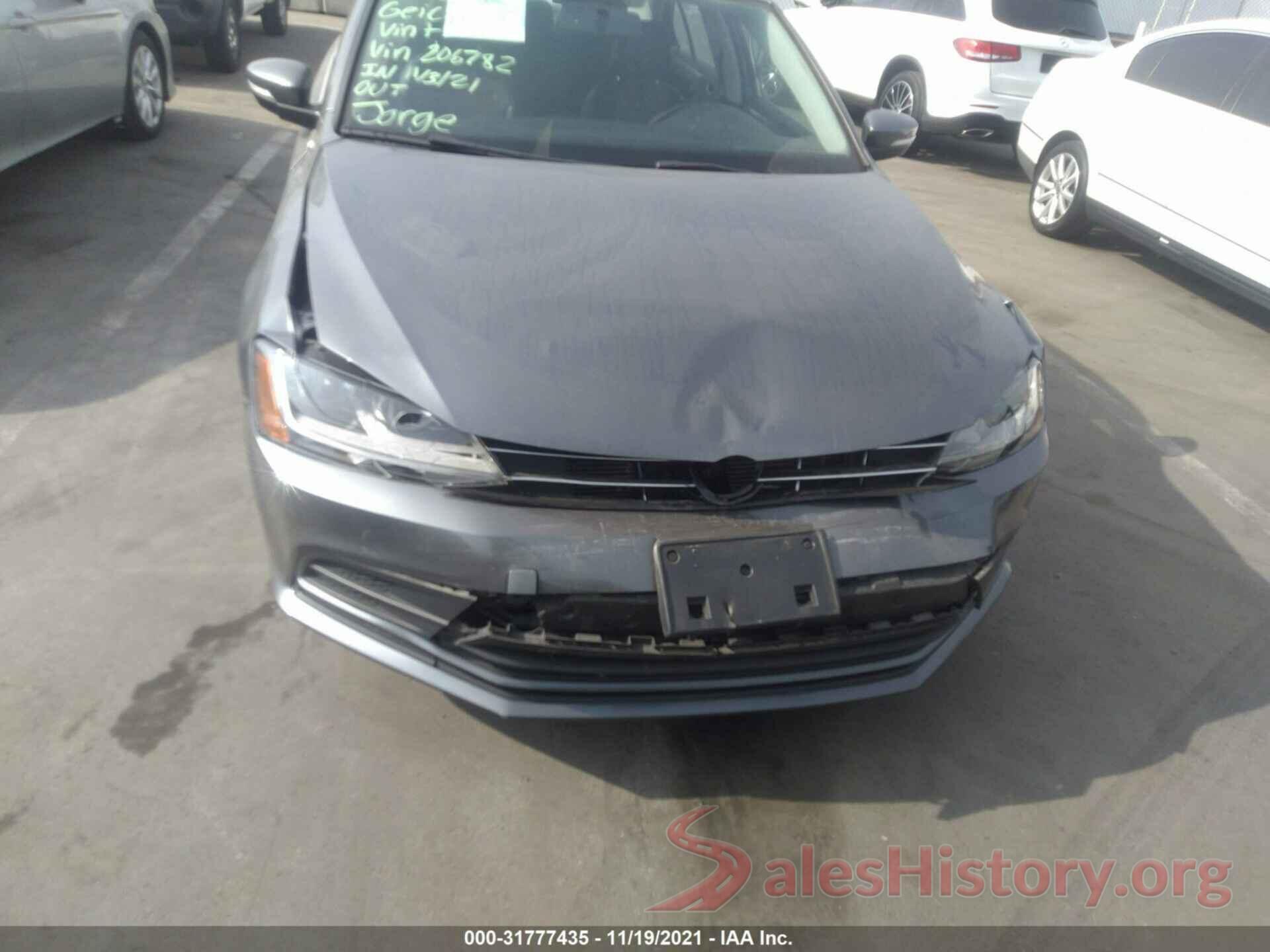 3VWDB7AJ0JM206782 2018 VOLKSWAGEN JETTA