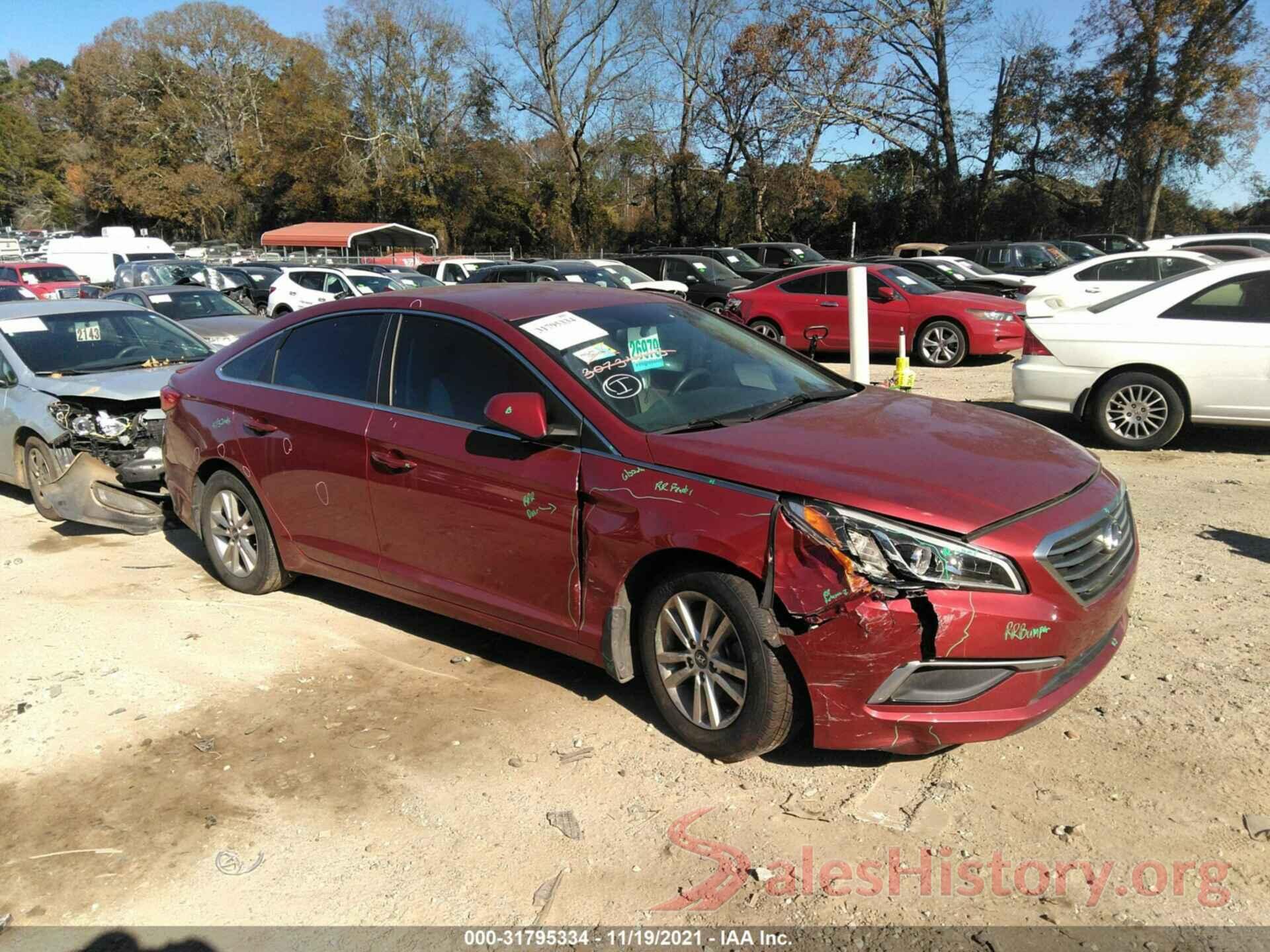 5NPE24AF6GH381506 2016 HYUNDAI SONATA