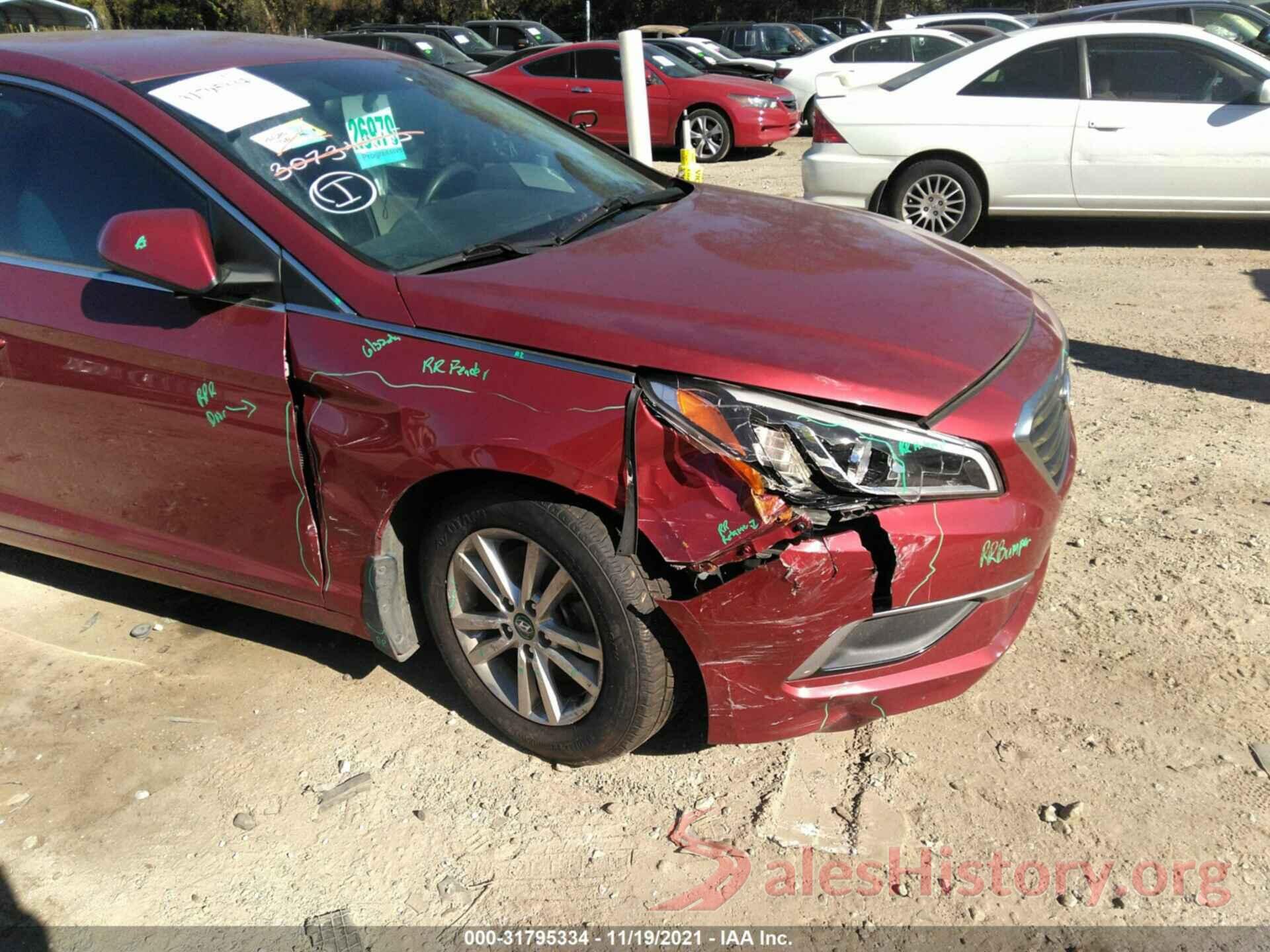 5NPE24AF6GH381506 2016 HYUNDAI SONATA