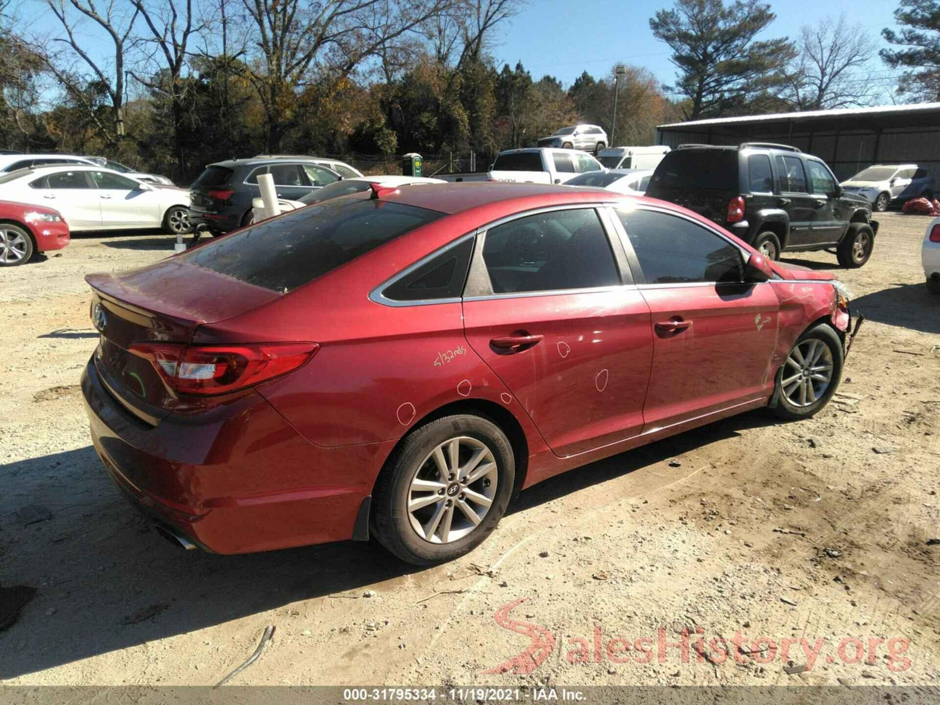 5NPE24AF6GH381506 2016 HYUNDAI SONATA