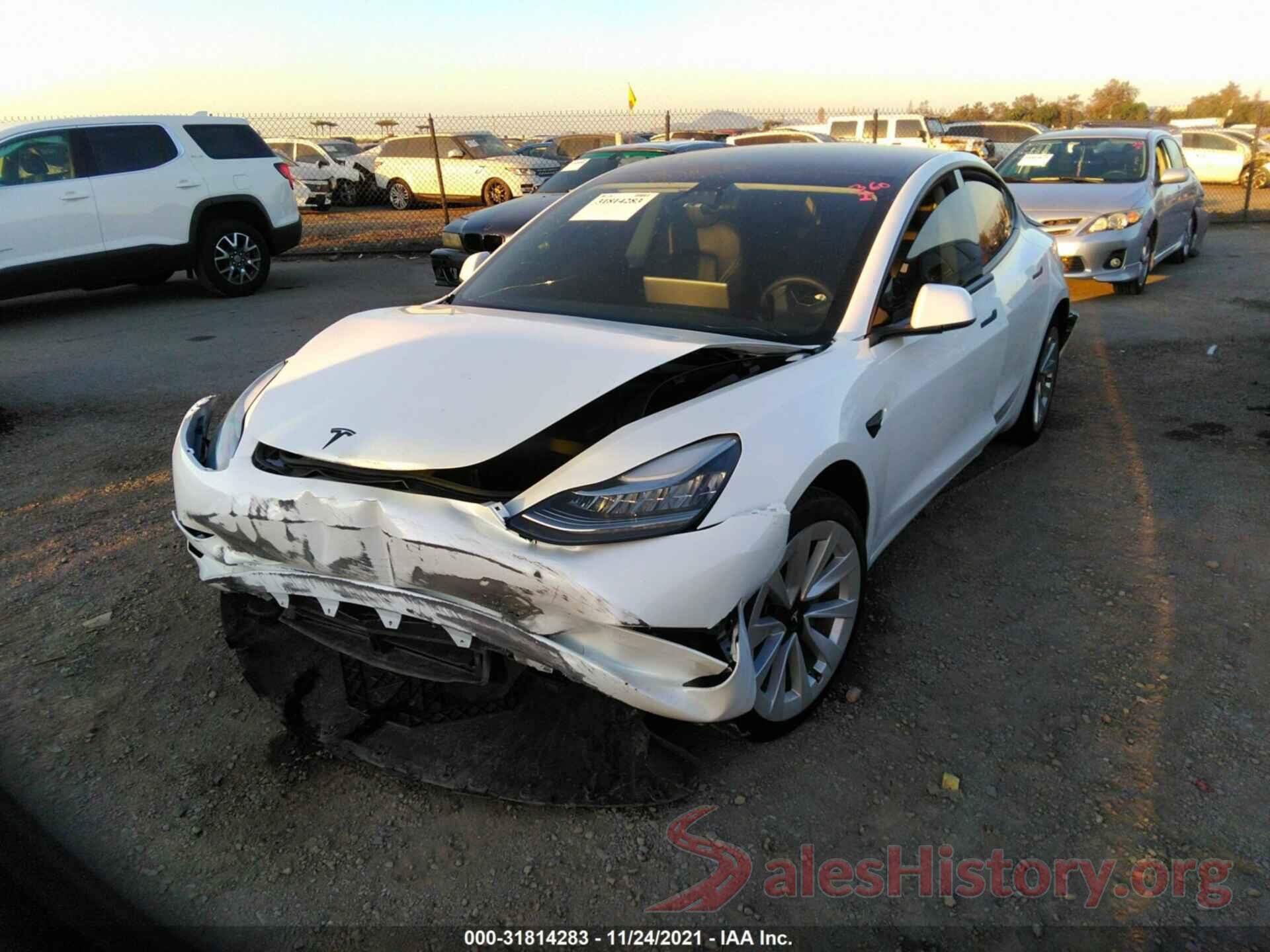 5YJ3E1EAXMF861263 2021 TESLA MODEL 3