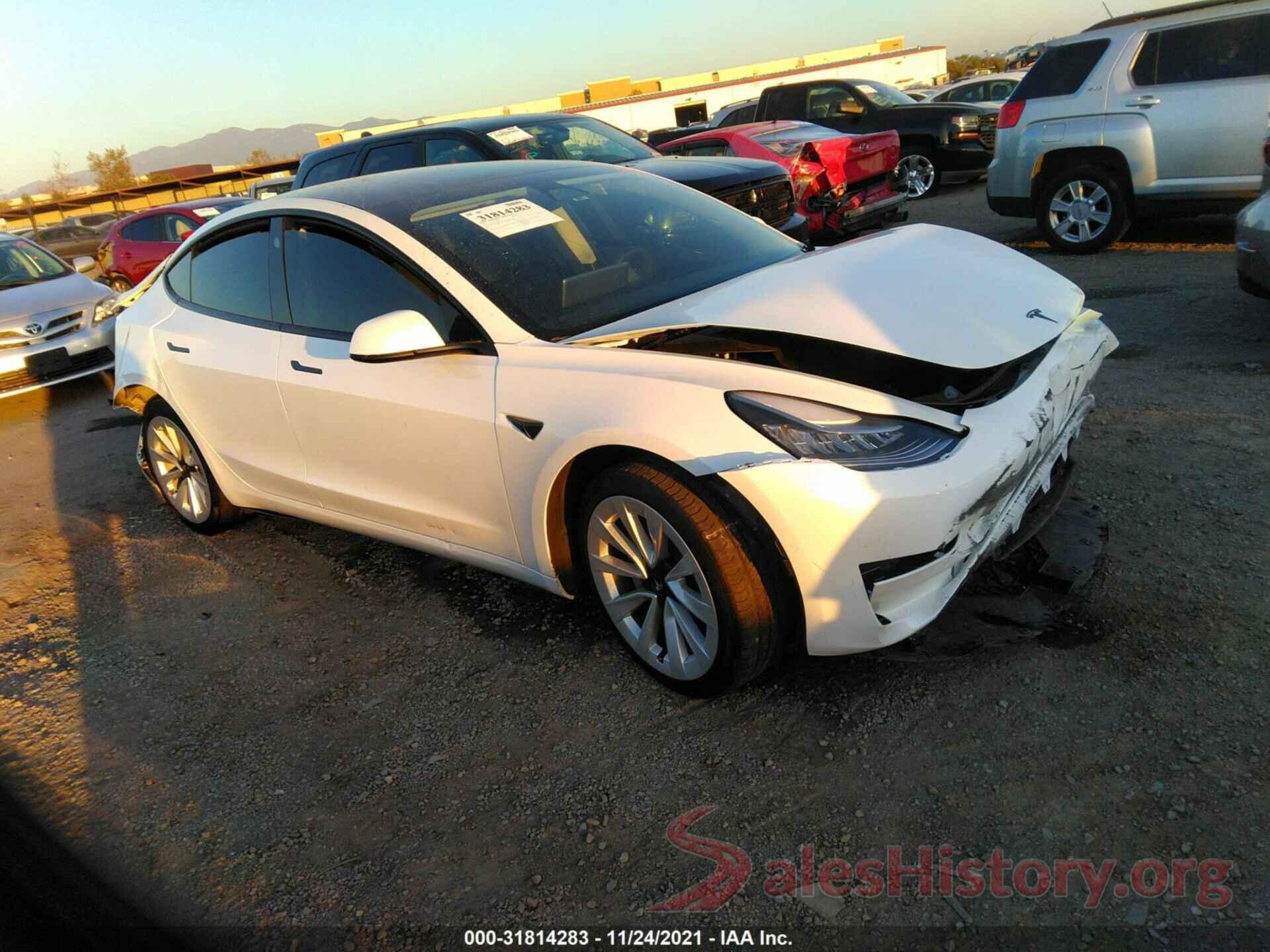 5YJ3E1EAXMF861263 2021 TESLA MODEL 3