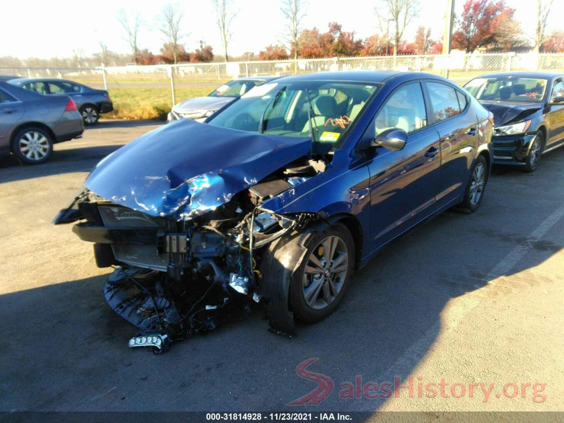 5NPD84LF3HH091121 2017 HYUNDAI ELANTRA