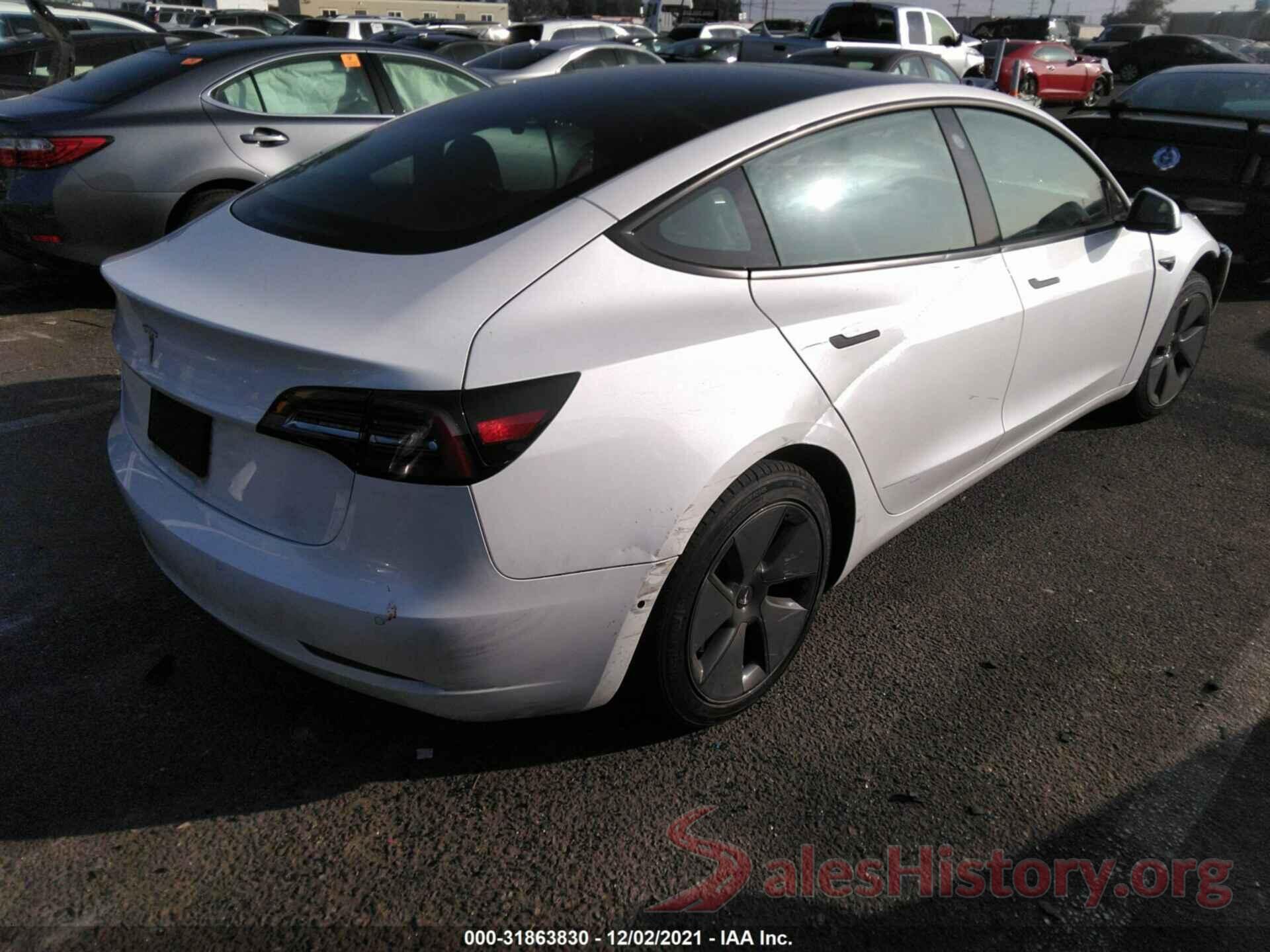 5YJ3E1EA1MF057966 2021 TESLA MODEL 3