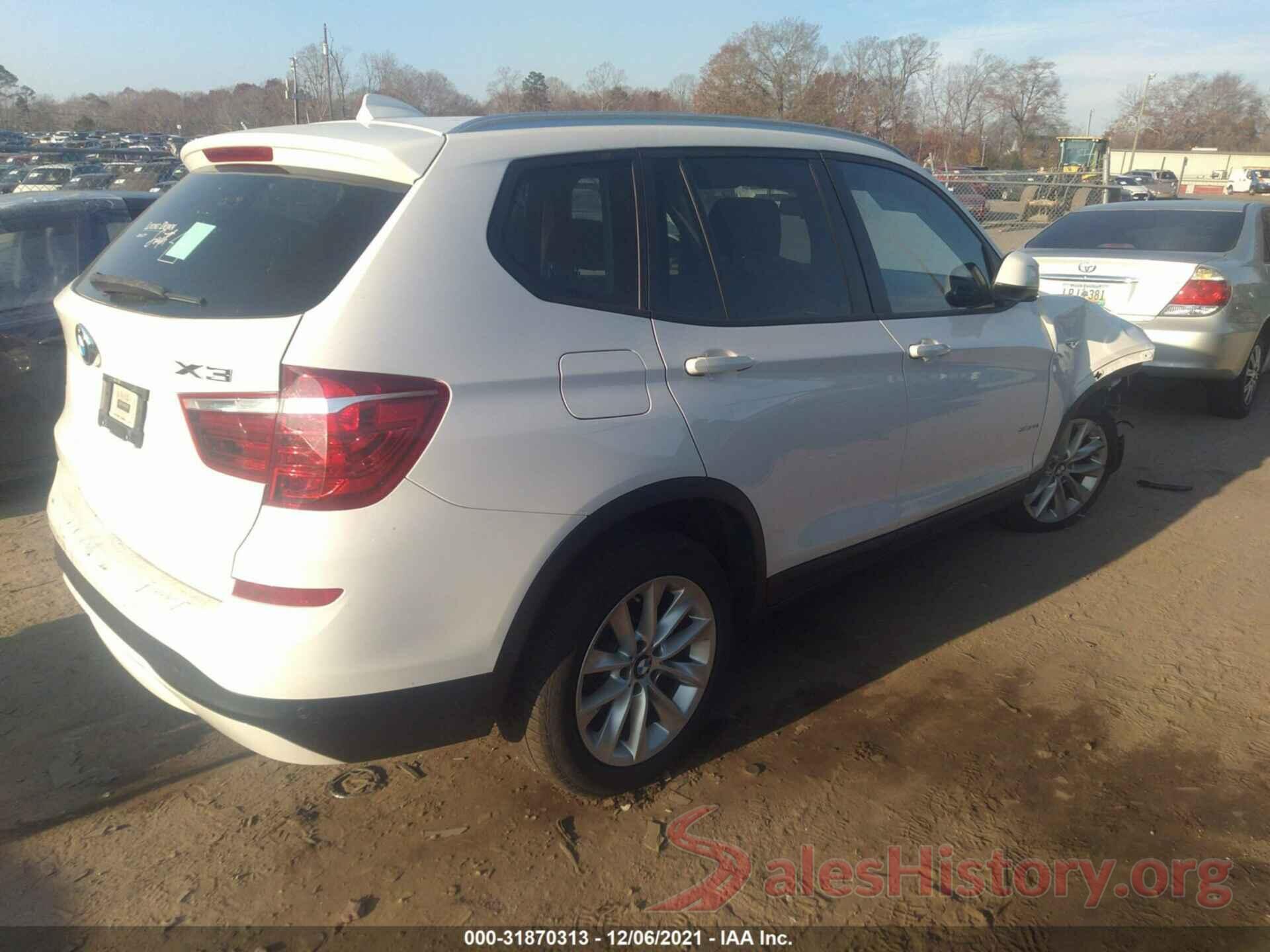 5UXWZ7C33H0X42708 2017 BMW X3