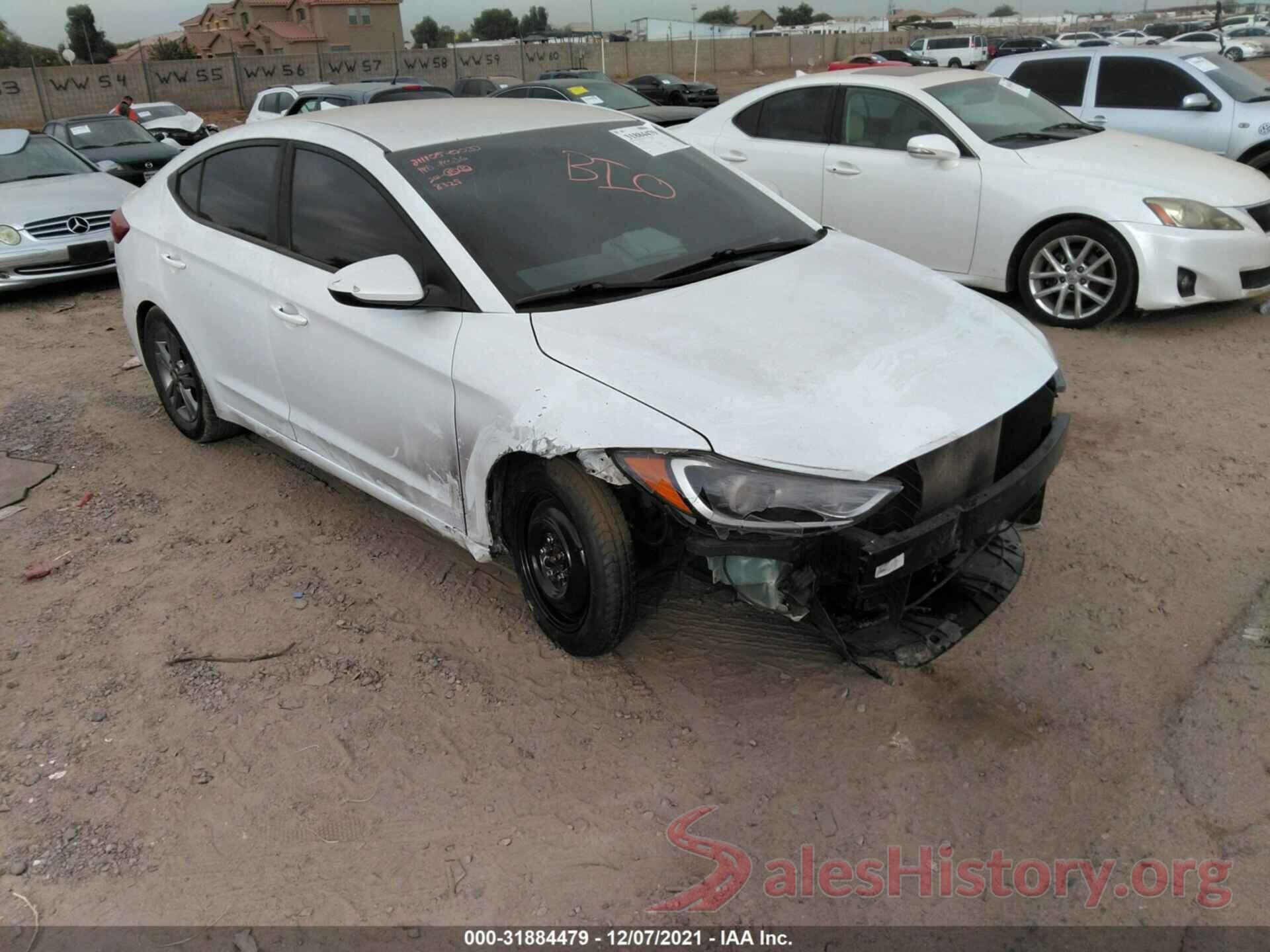 5NPD84LF1JH348329 2018 HYUNDAI ELANTRA