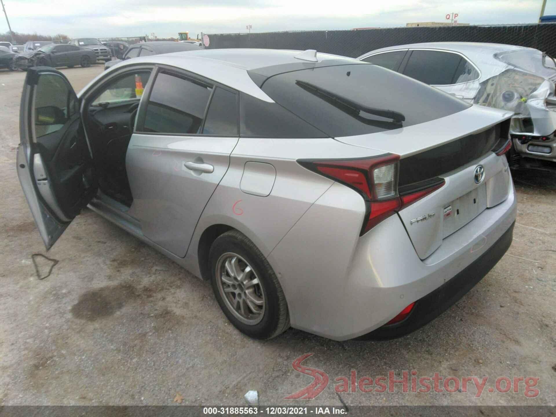 JTDKARFU1K3089843 2019 TOYOTA PRIUS